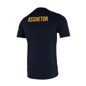 Hulme Grammar School Navy Womens Invicta Club Tee- Assheton