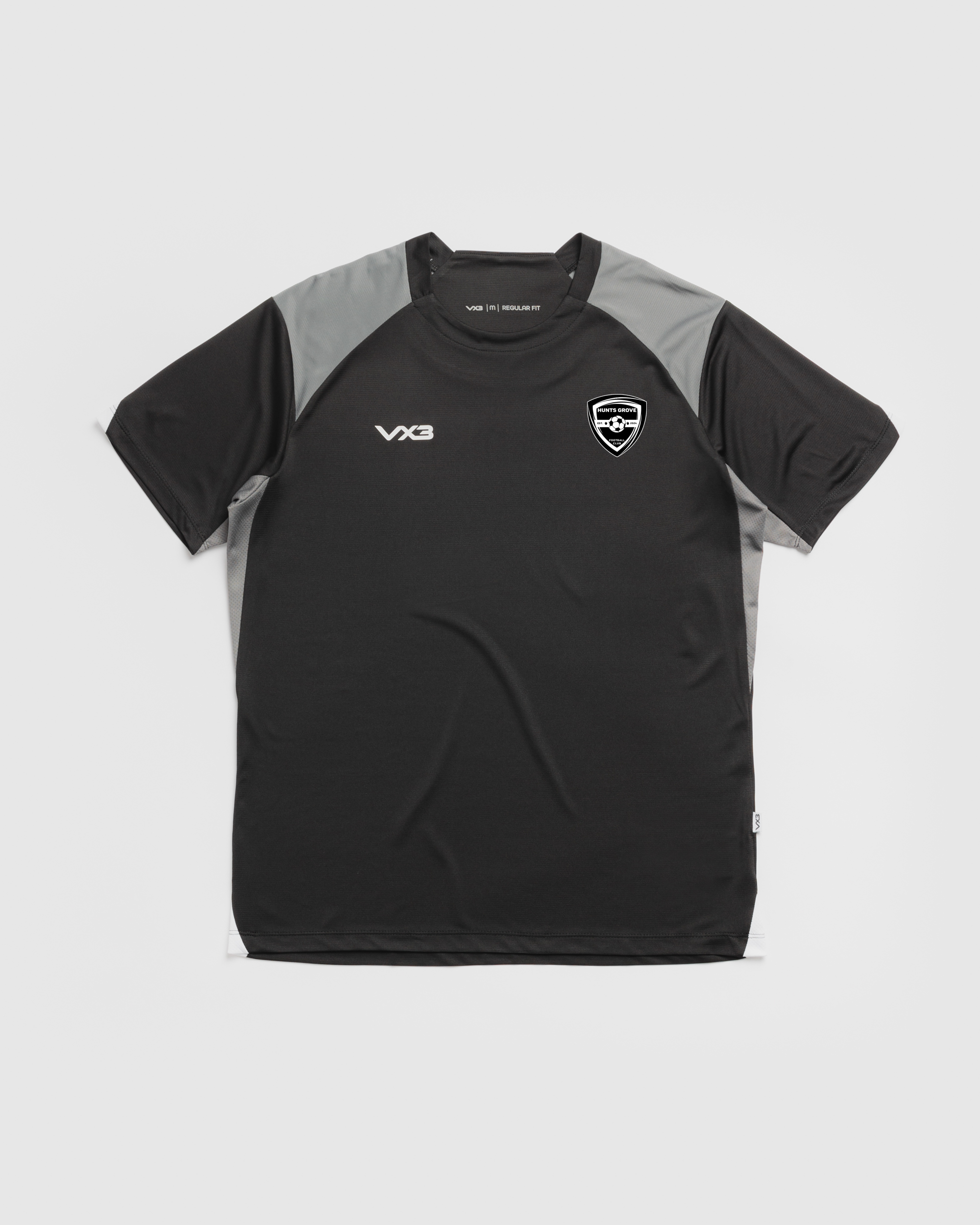 Hunts Grove Youth FC Vertex Youth Tee -Black/Grey/White