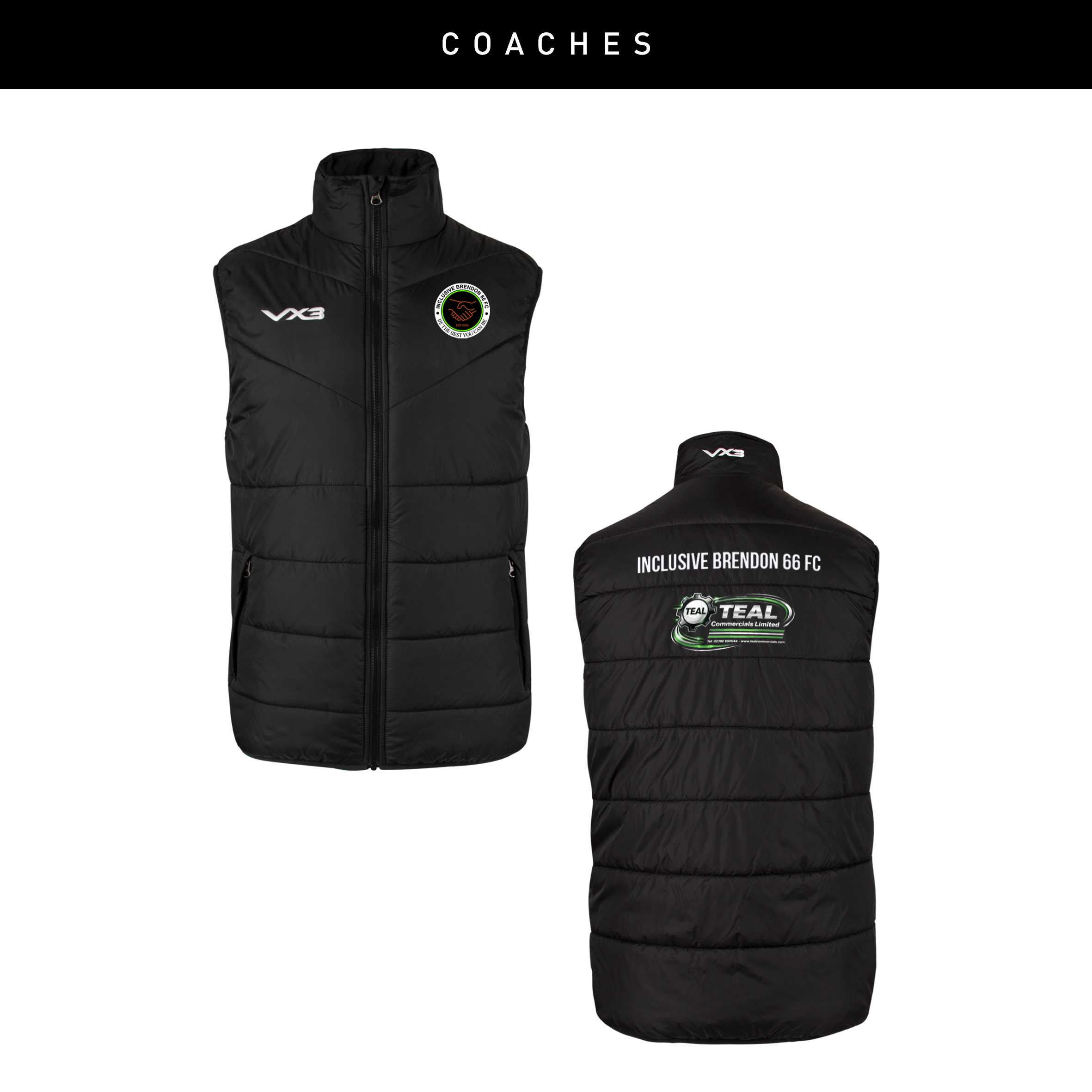 Inclusive Brendon 66 FC Coaches Ventus Gilet