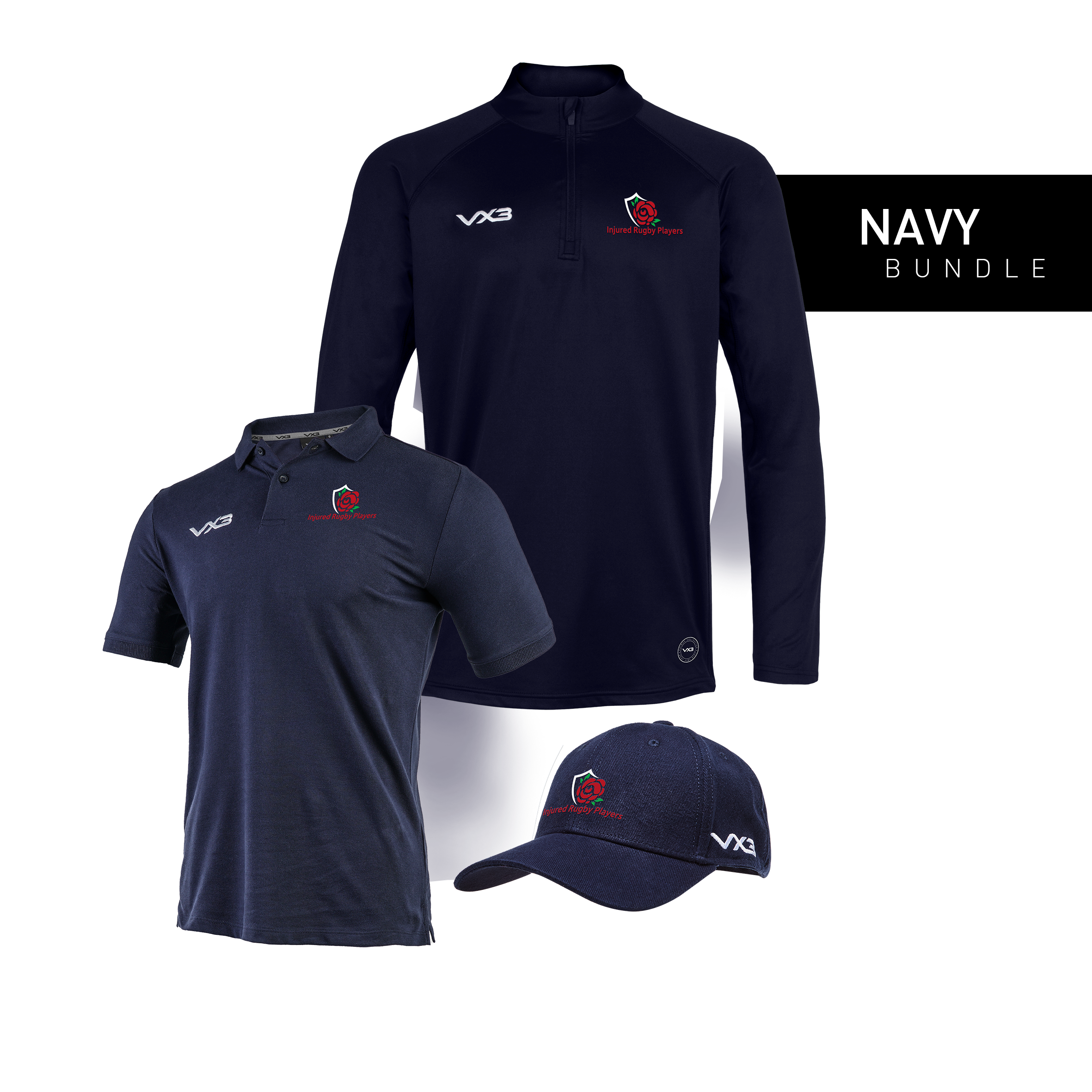 Injured Rugby Players Navy Bundle – VX3