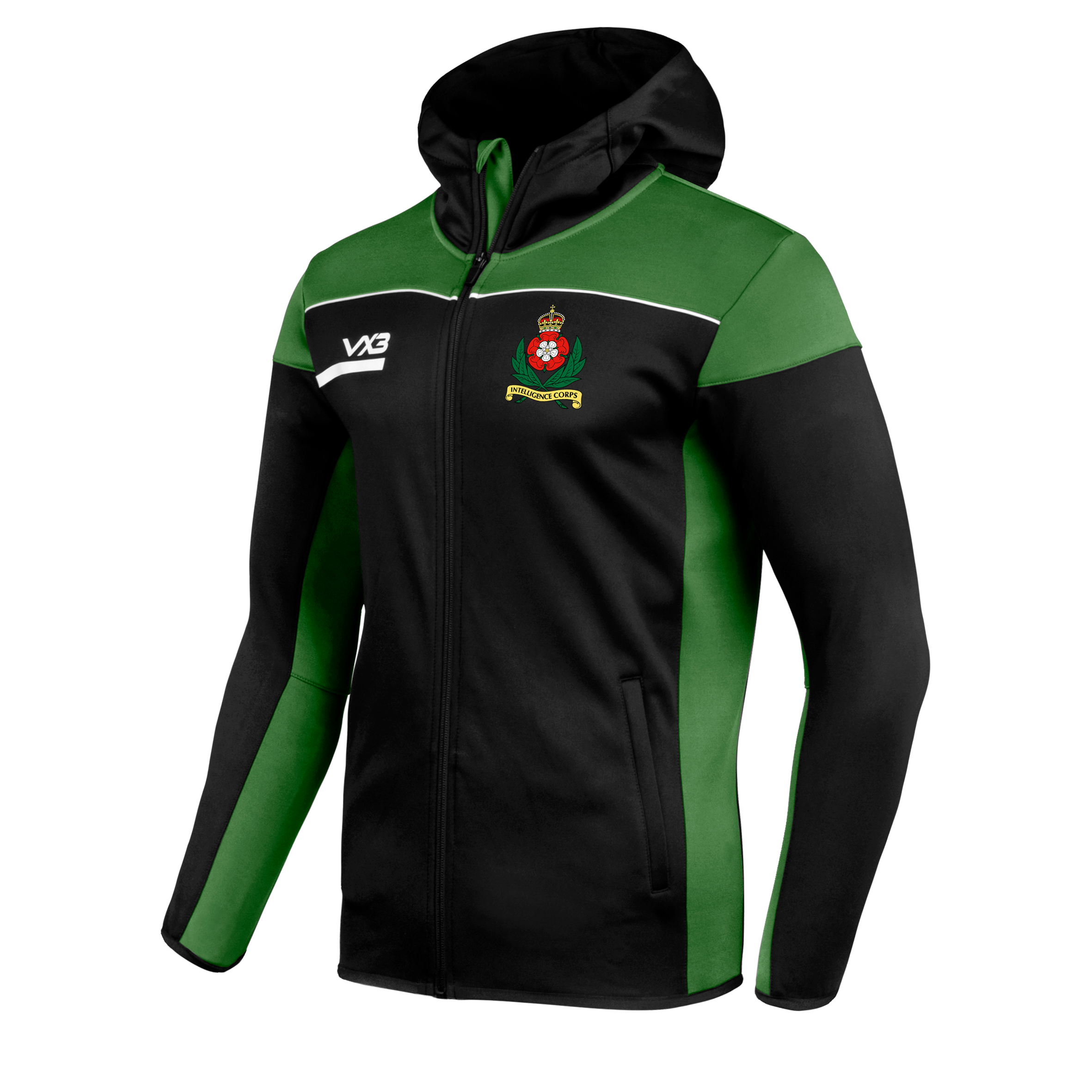 Intelligence Corps Rugby Opus Zoodie - Black Emerald