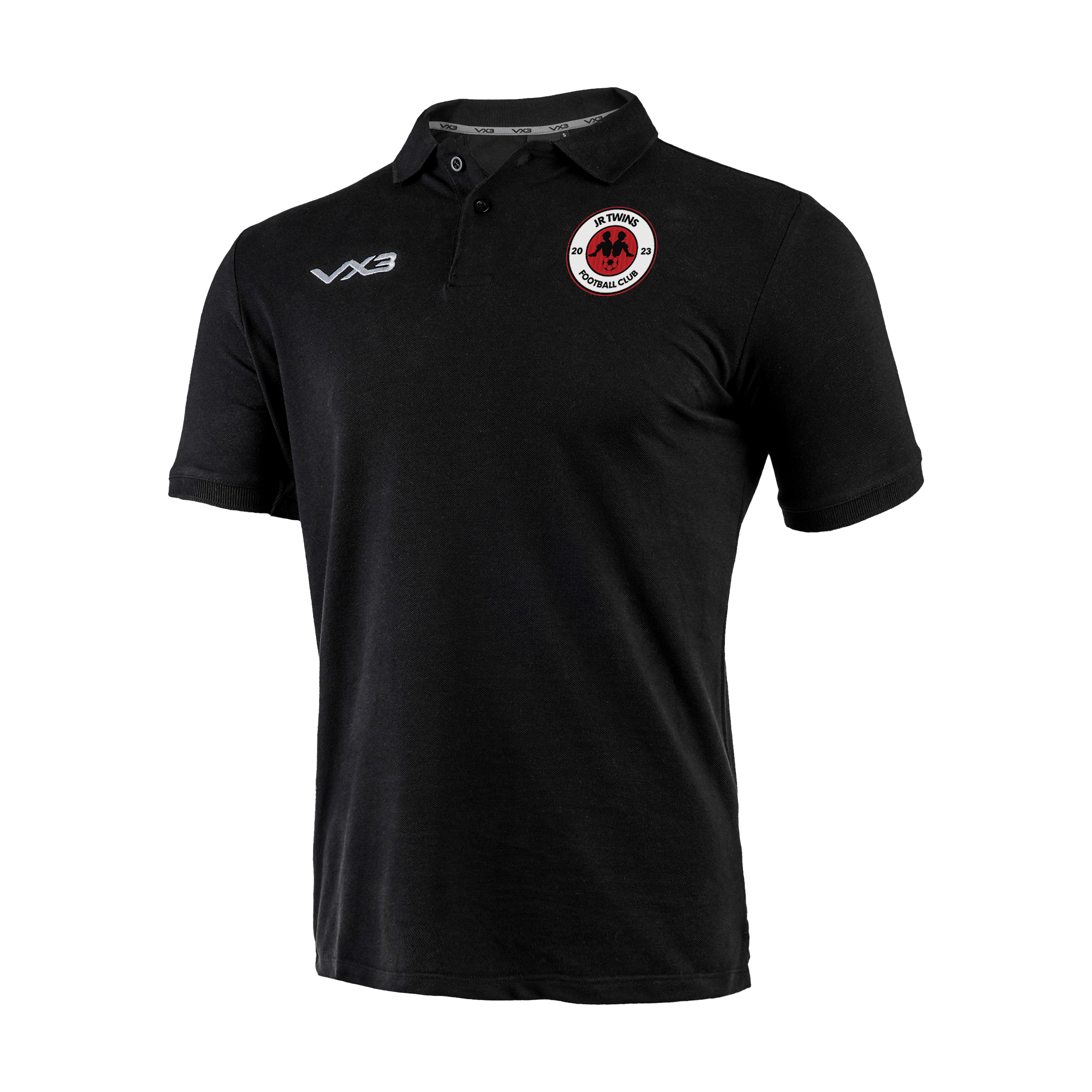 JR Twins FC Black Primus Polo Shirt