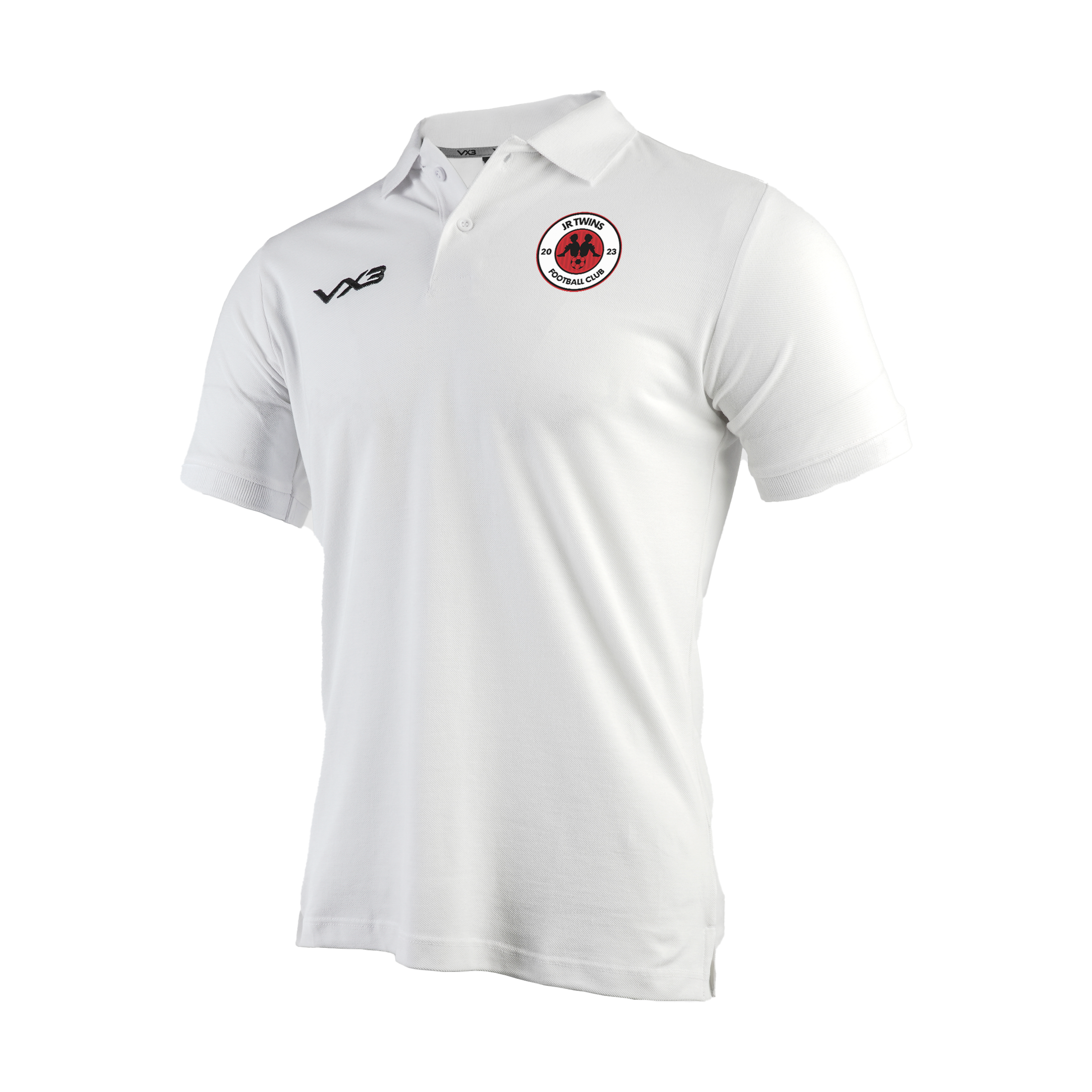 JR Twins FC White Primus Polo Shirt