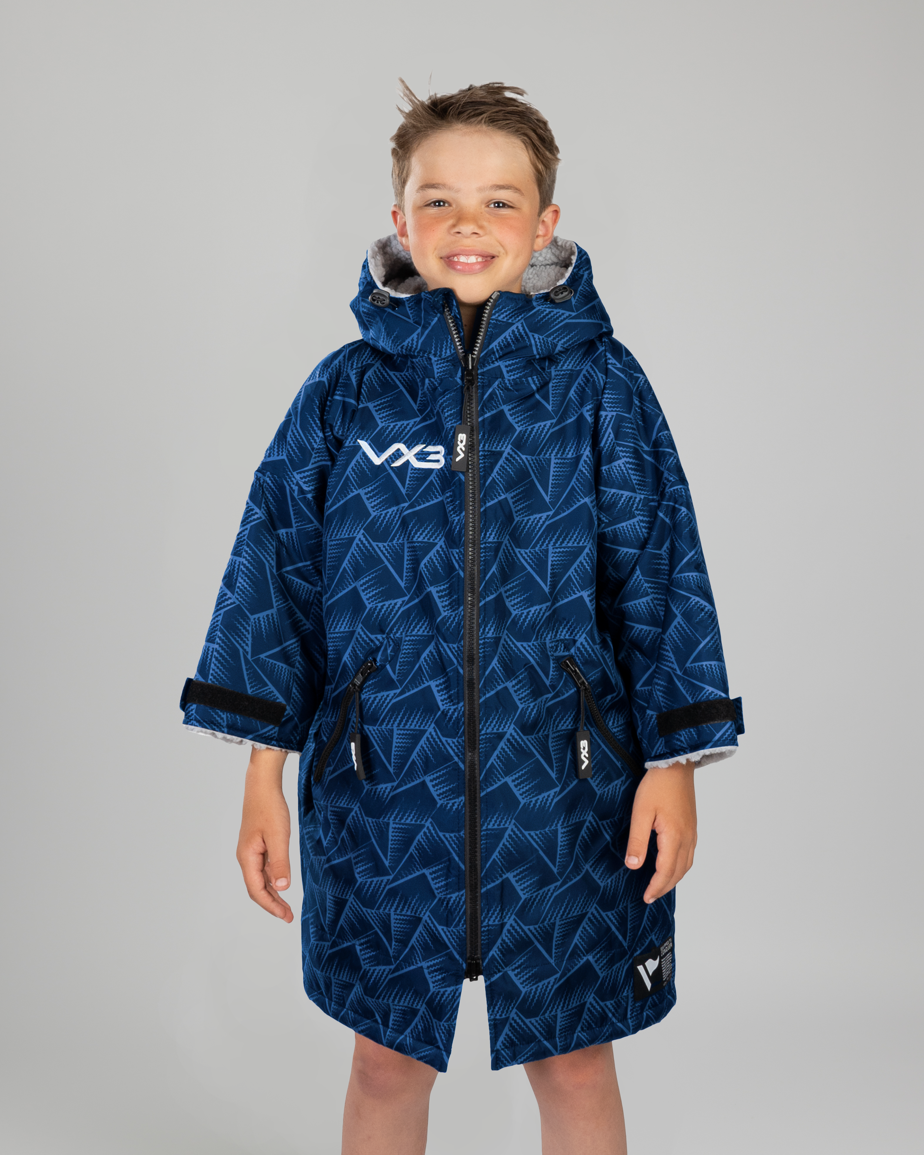Duro Elite Sports Robe Marine/Grey Kids