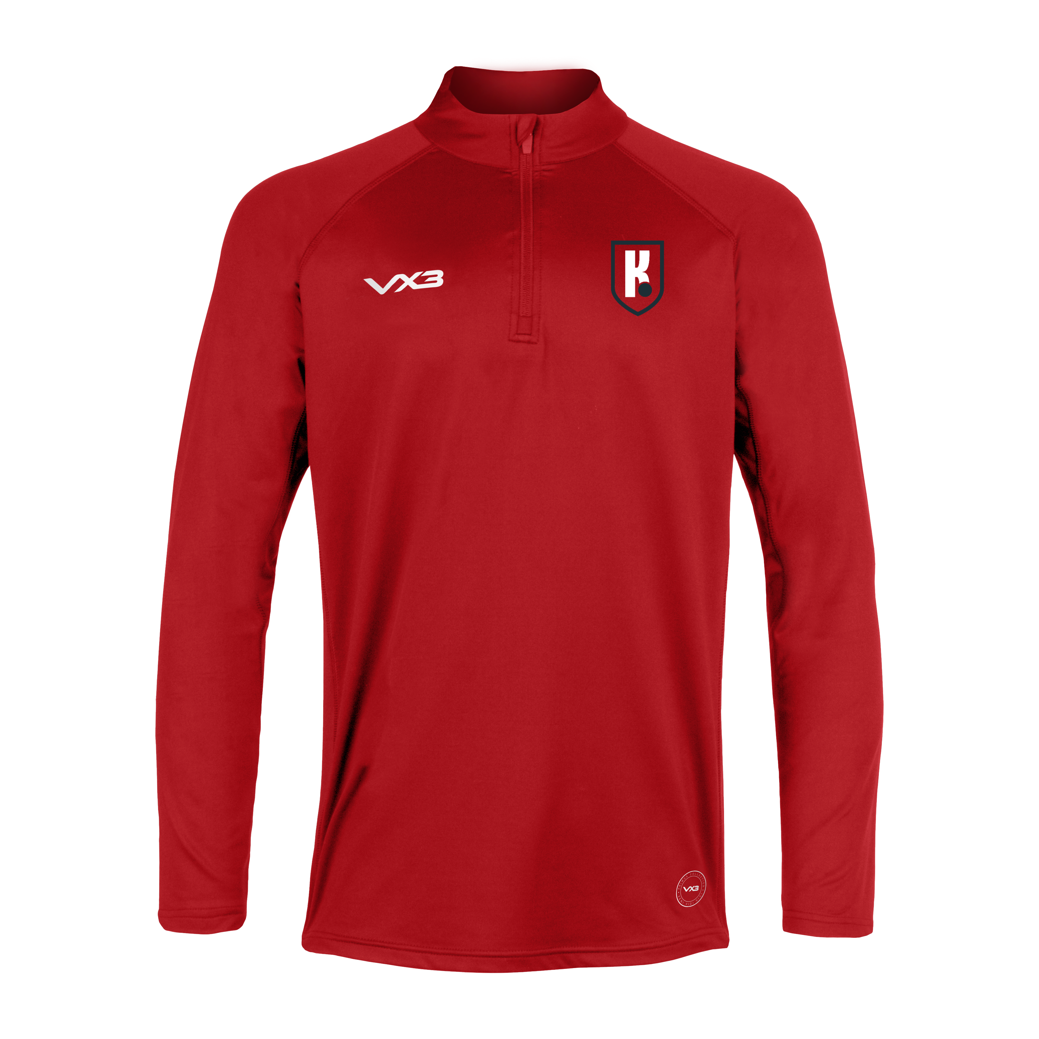 Kickstart Football Red Primus Quarter Zip