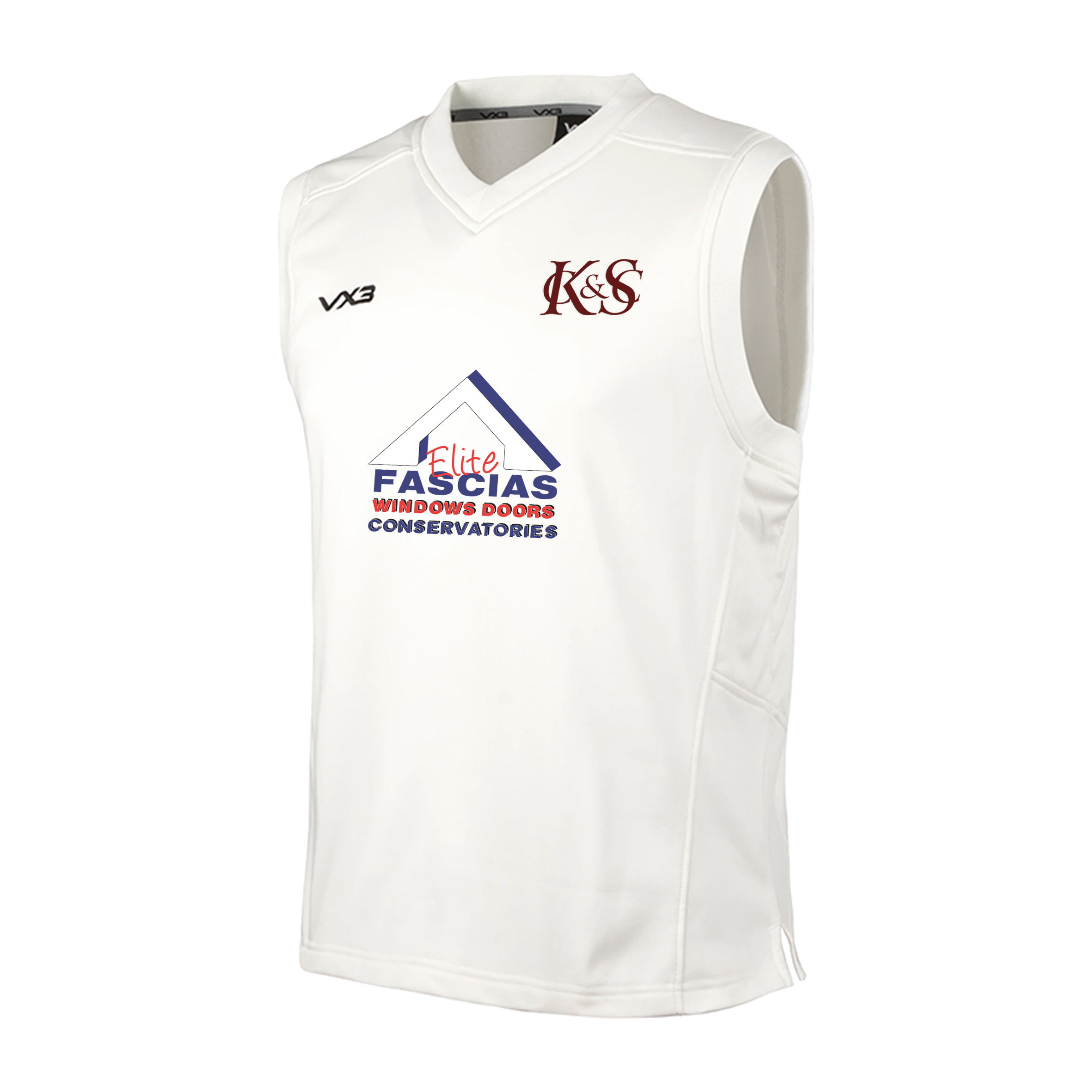 Kilmington and Stourton Cricket Club Whites Youth Elite Slipover