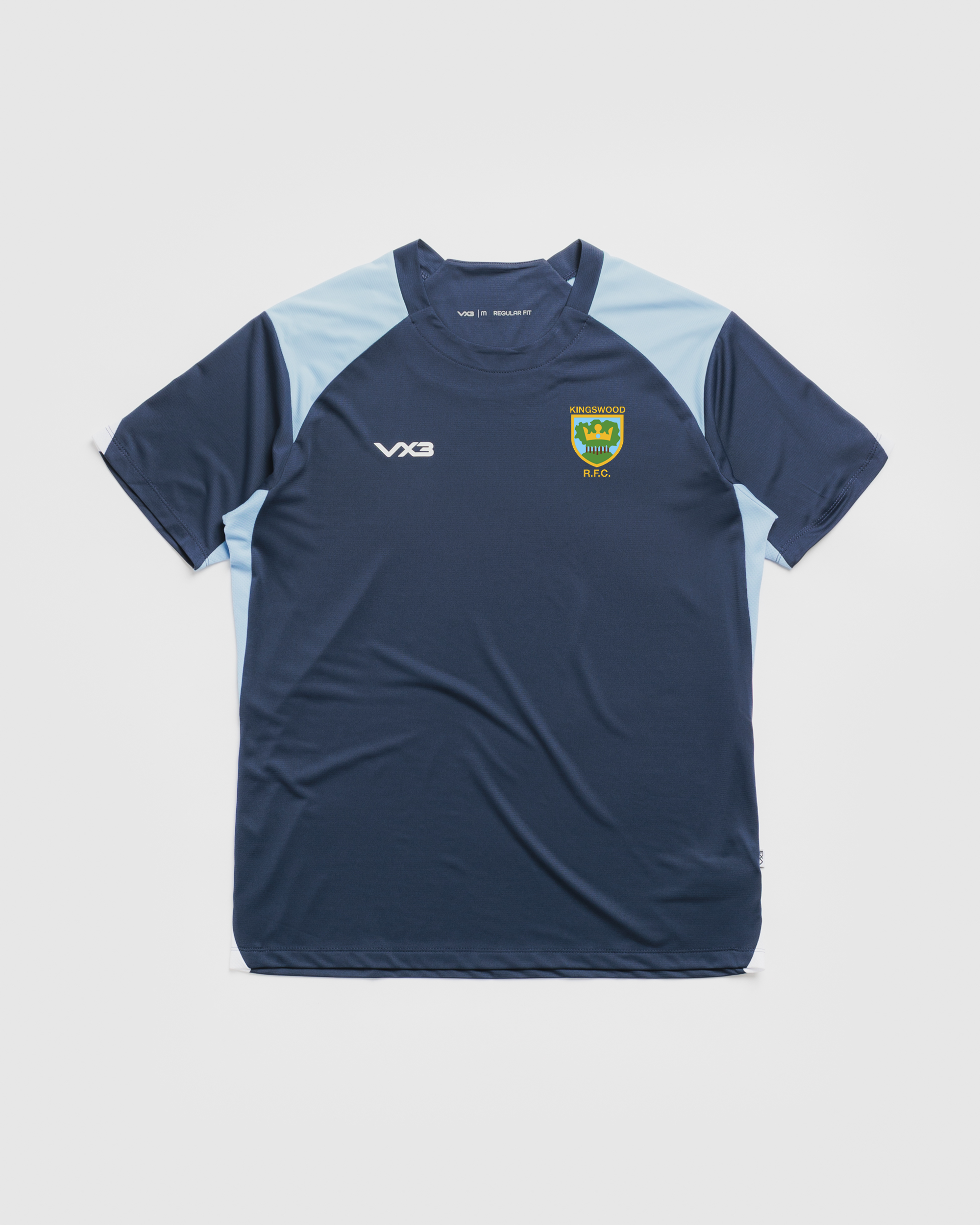 Kingswood RFC Vertex Tee - Navy Sky White