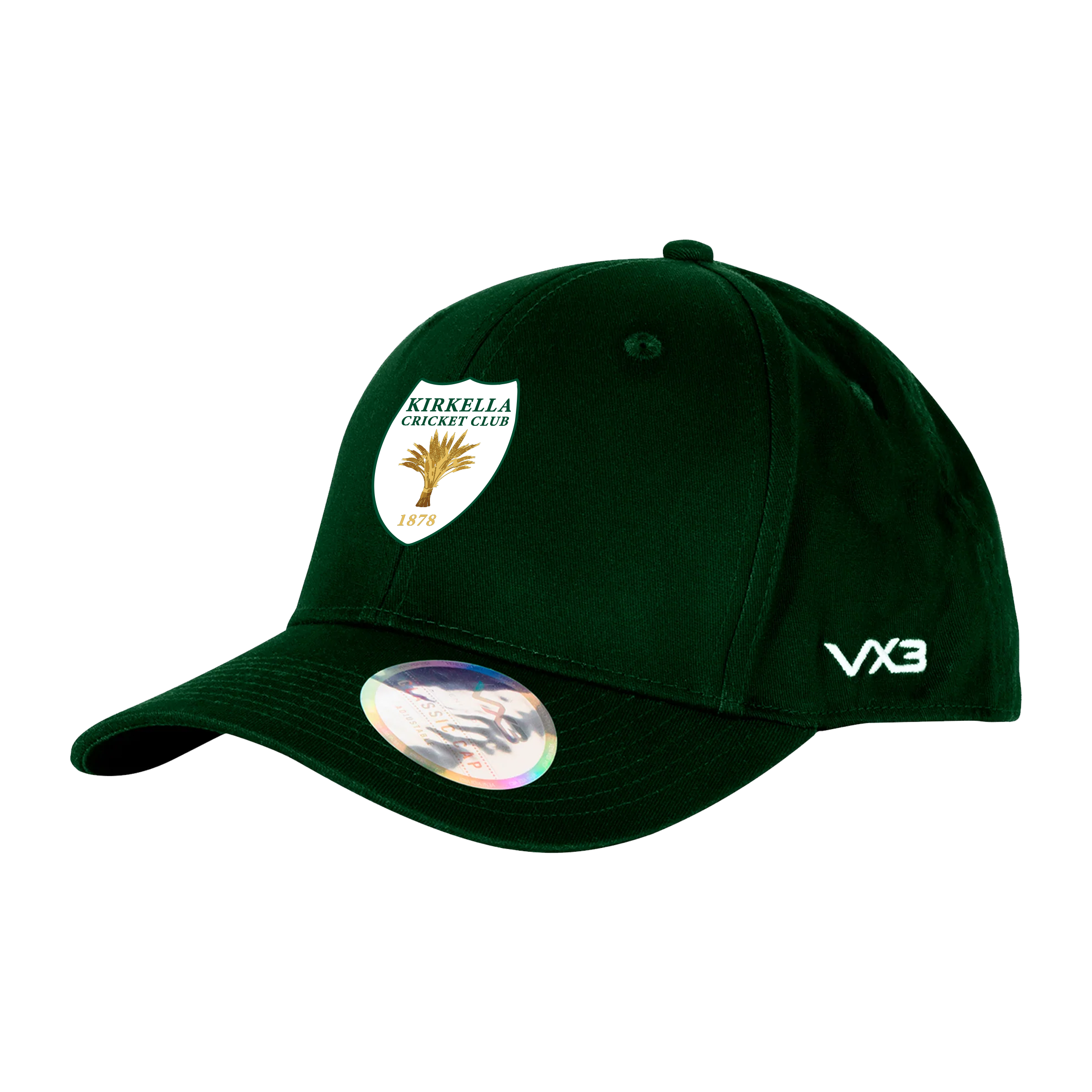 Kirkella Cricket Club Classic Cap Bottle Green