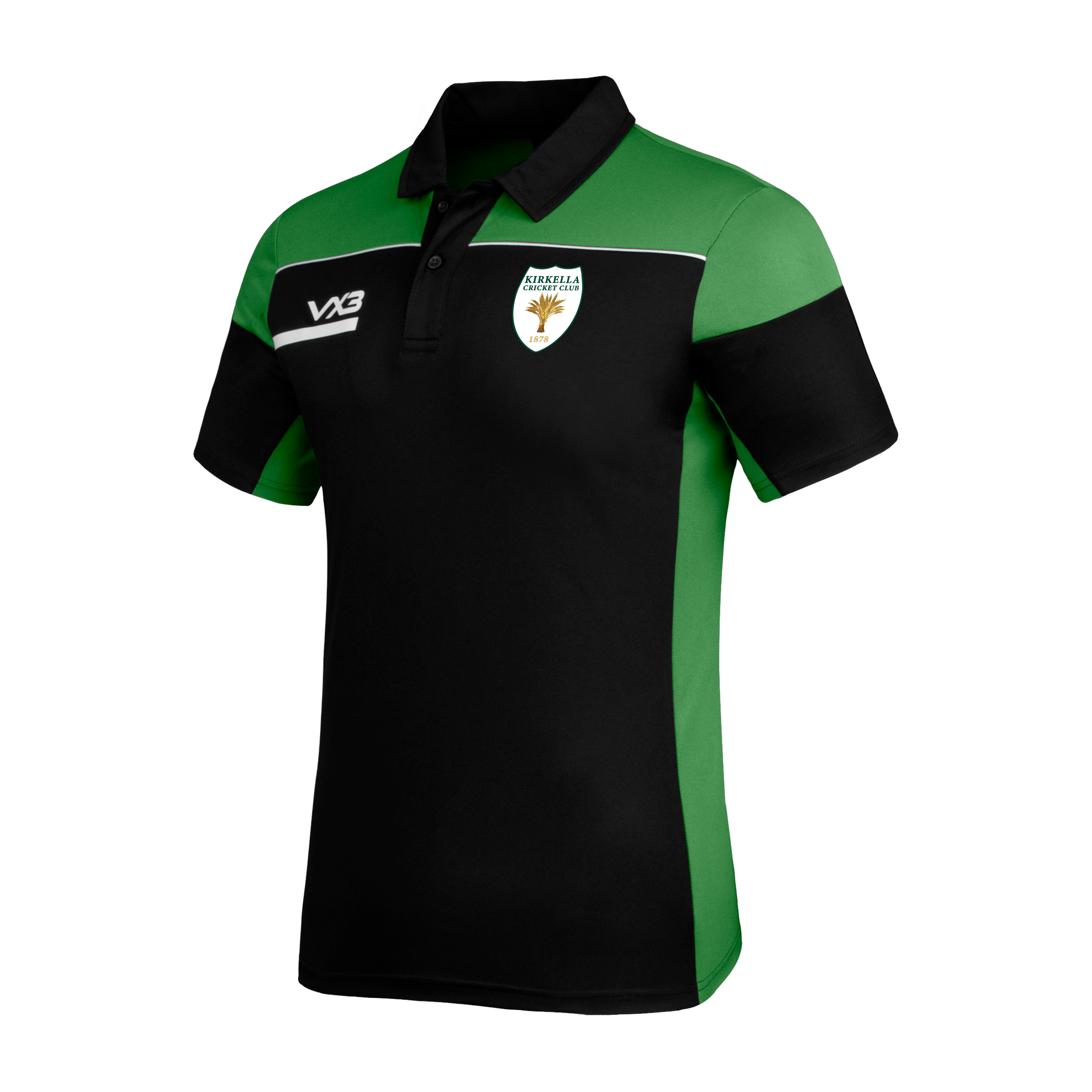 Kirkella Cricket Club Opus Polo - Black Emerald