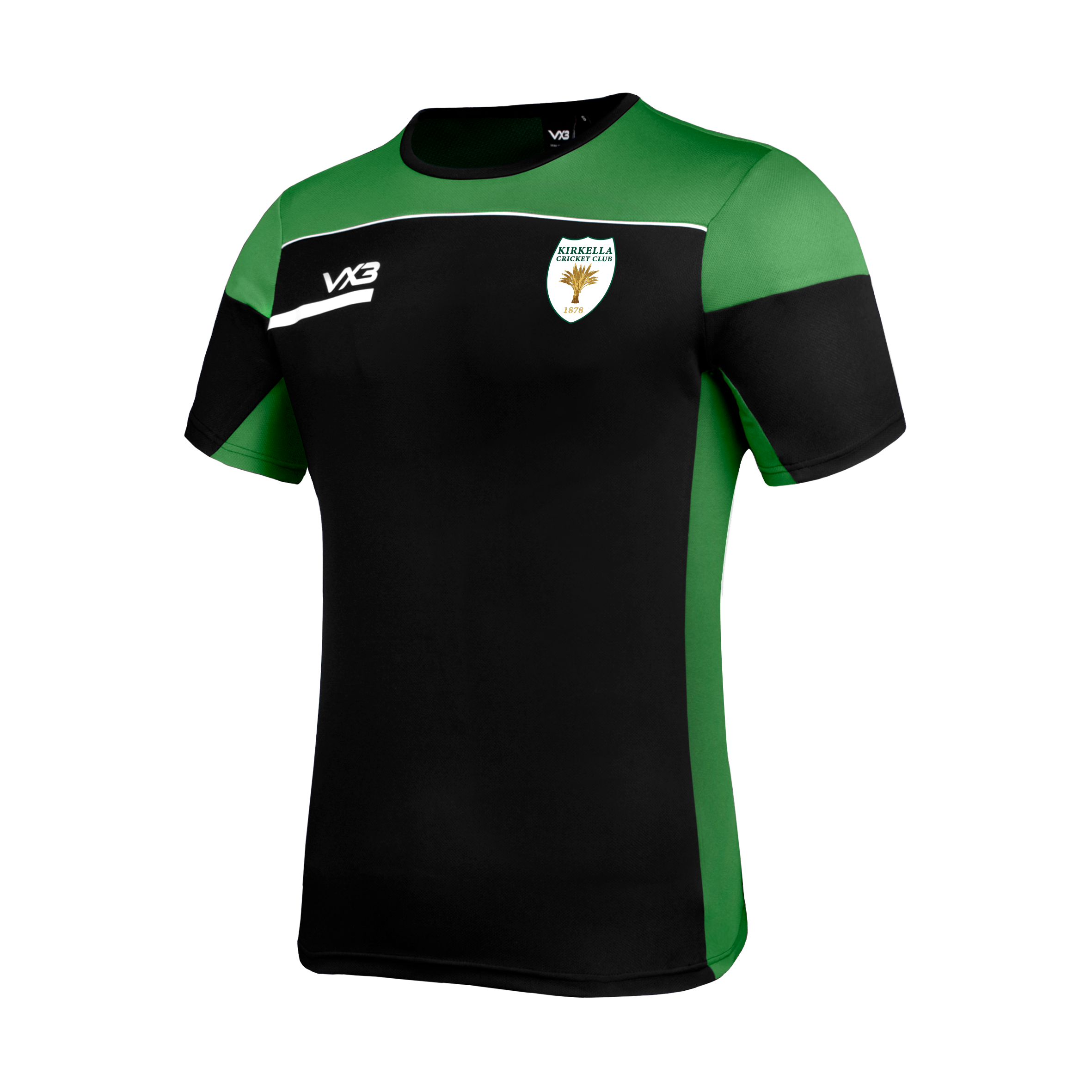 Kirkella Cricket Club Opus Tee - Black Emerald