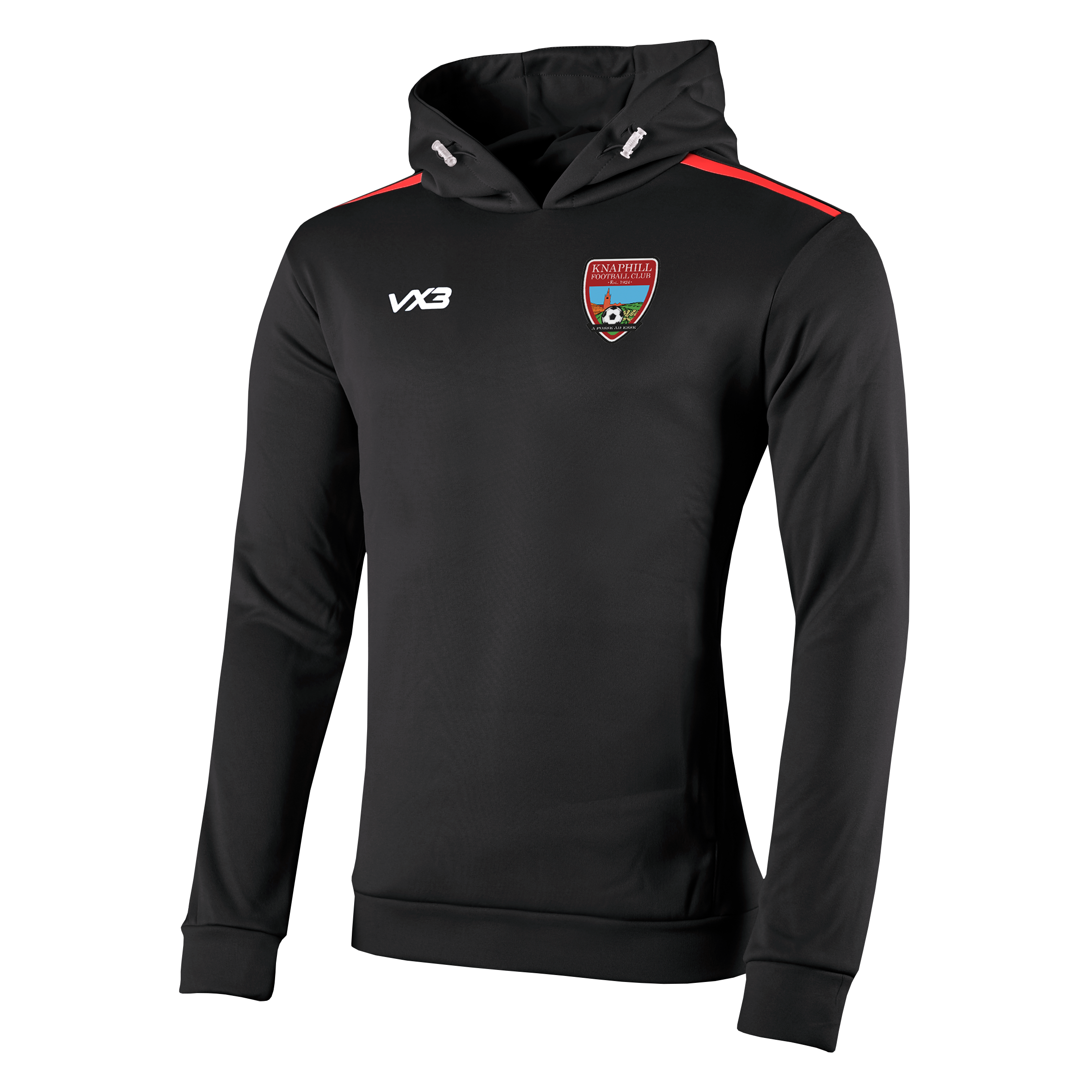 Knaphill FC Black/Red Fortis Youth Hoodie