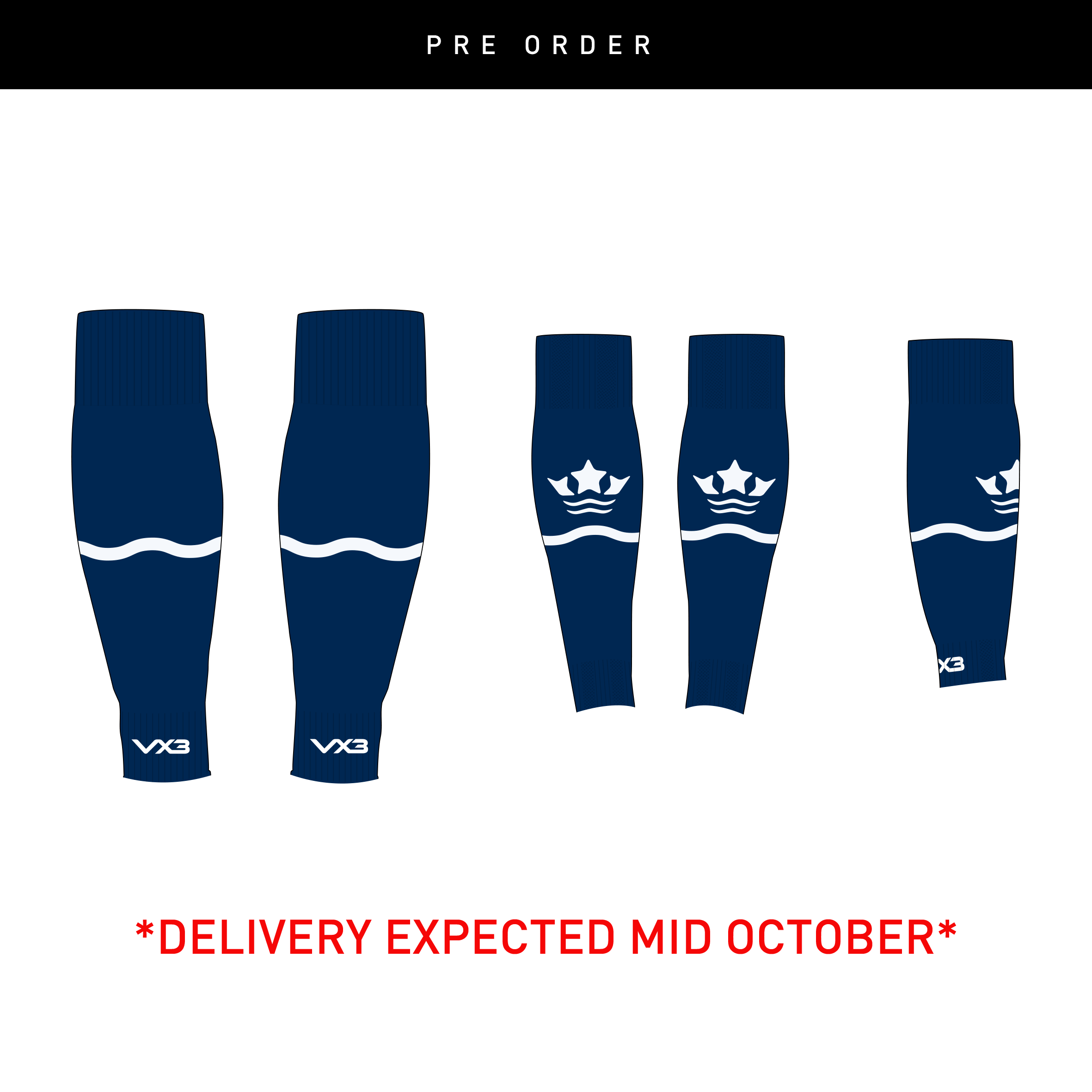 AFC Henley FC - Bespoke Footless Playing Socks