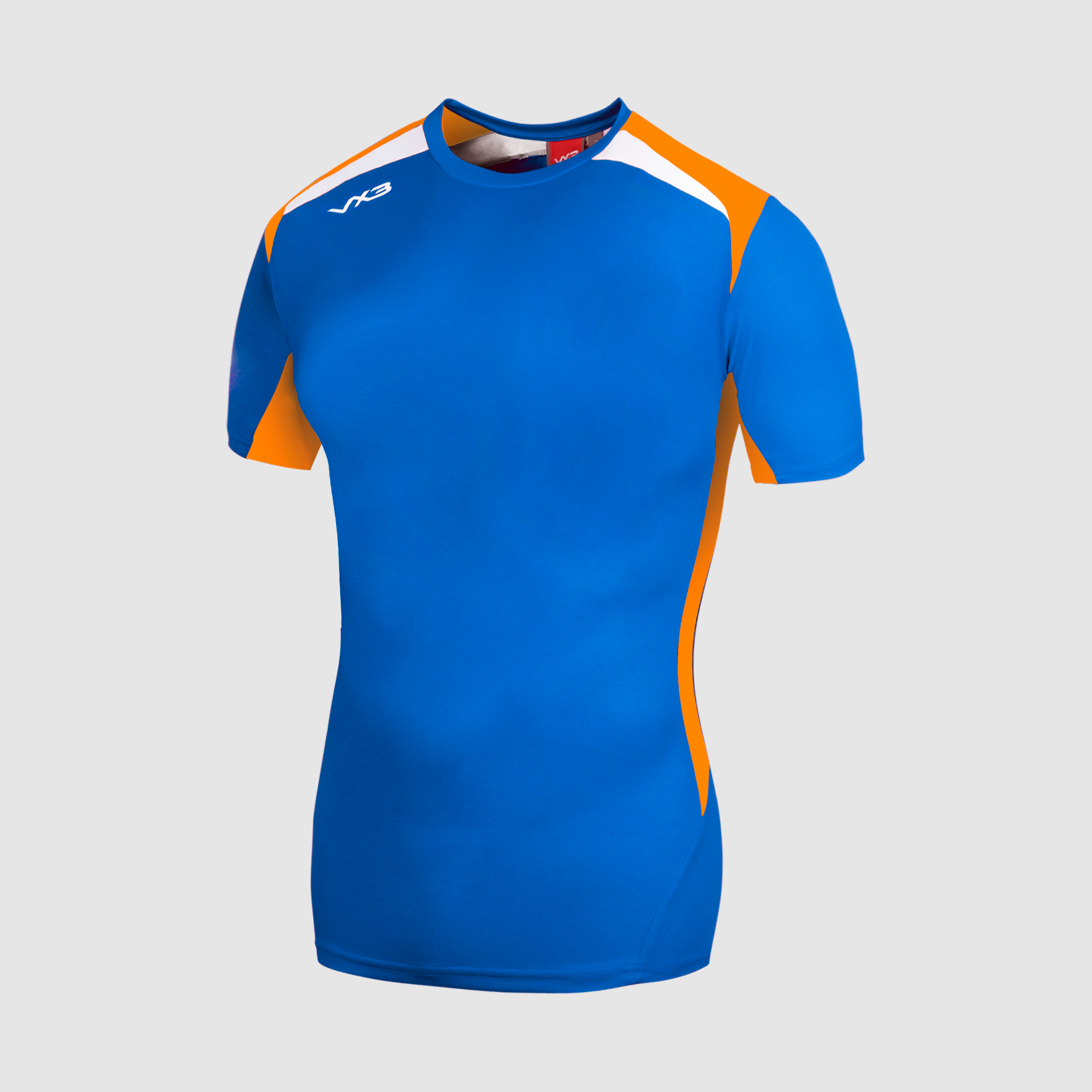 Ladies Royal/Orange/White T-Shirt