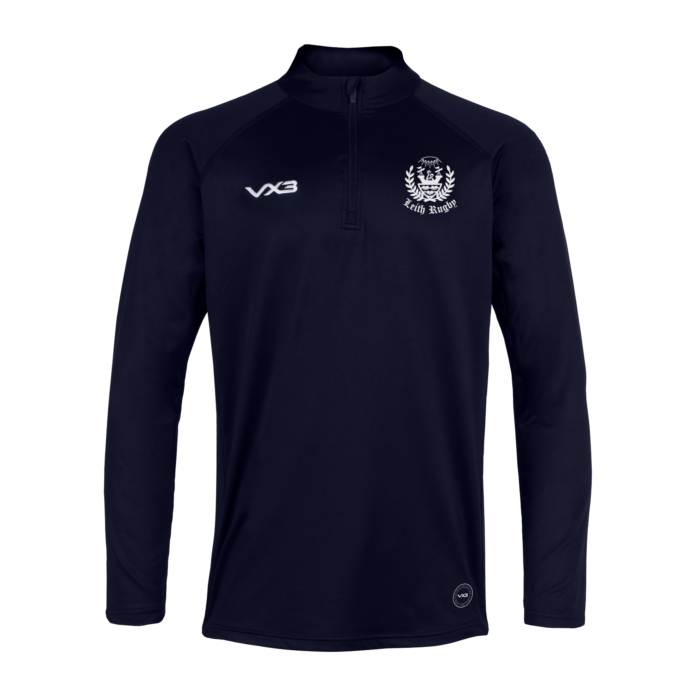 Leith Rugby  Navy Primus Quarter Zip