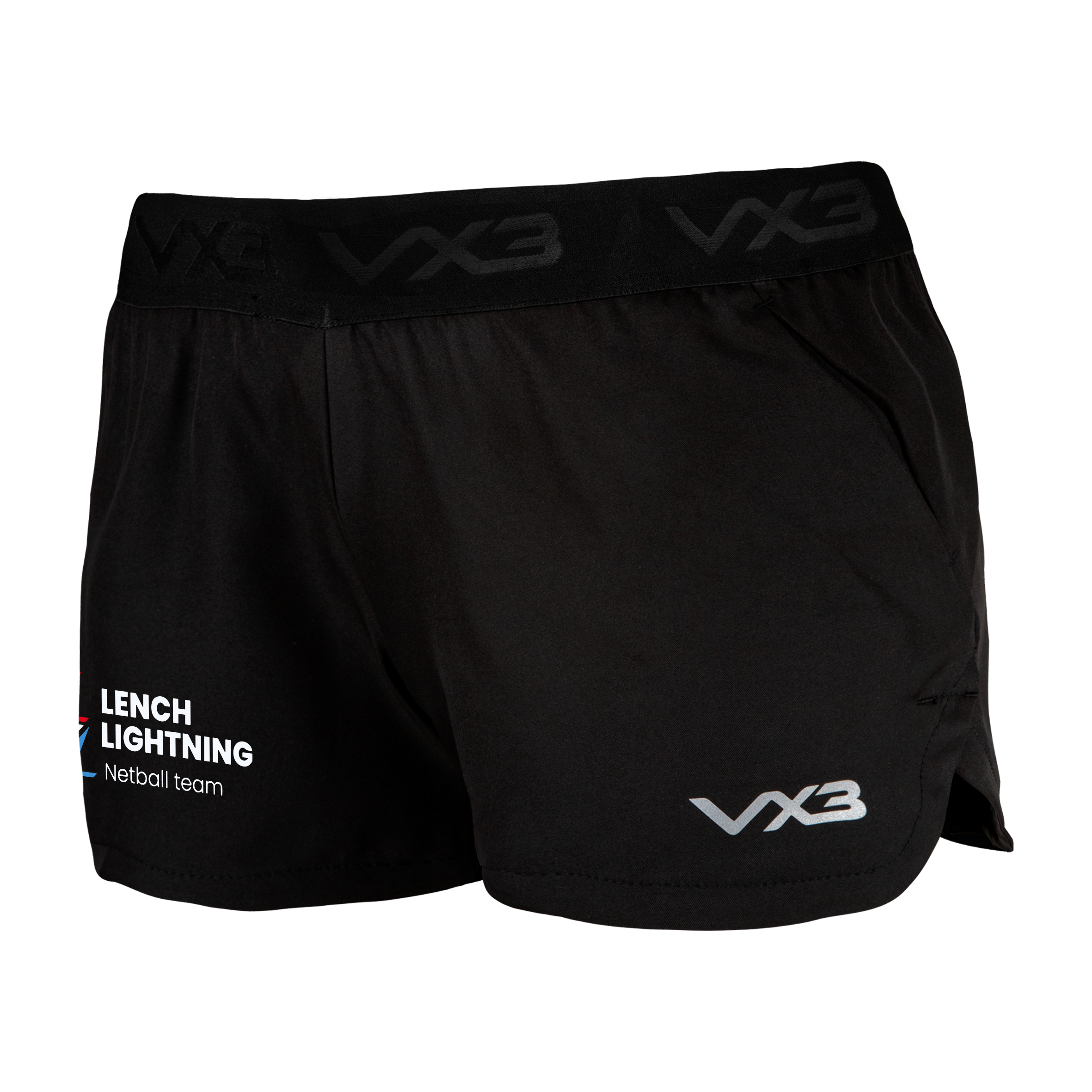 Lench Lightning Netball Club Clarus Women's Running Short Black
