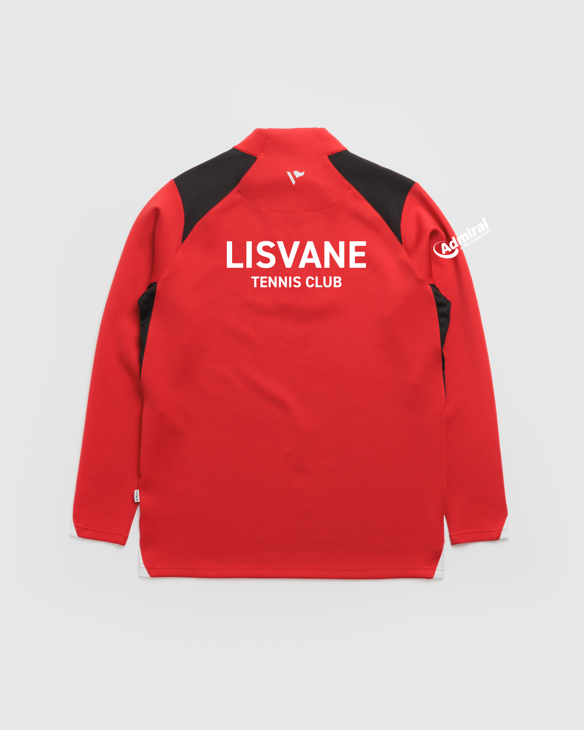 Lisvane Tennis Club Vertex Quarter Zip -Red/Black/White