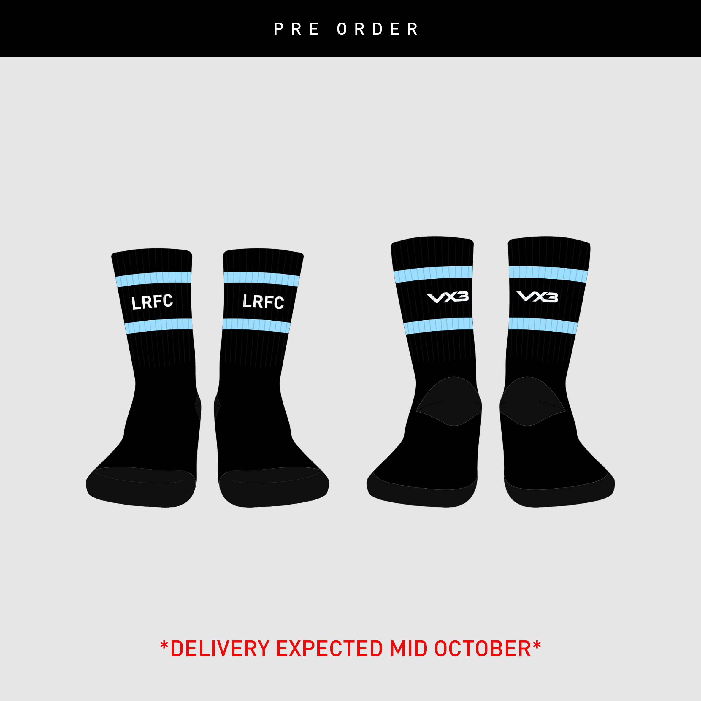 Llanharan RFC 26/27 Crew Socks