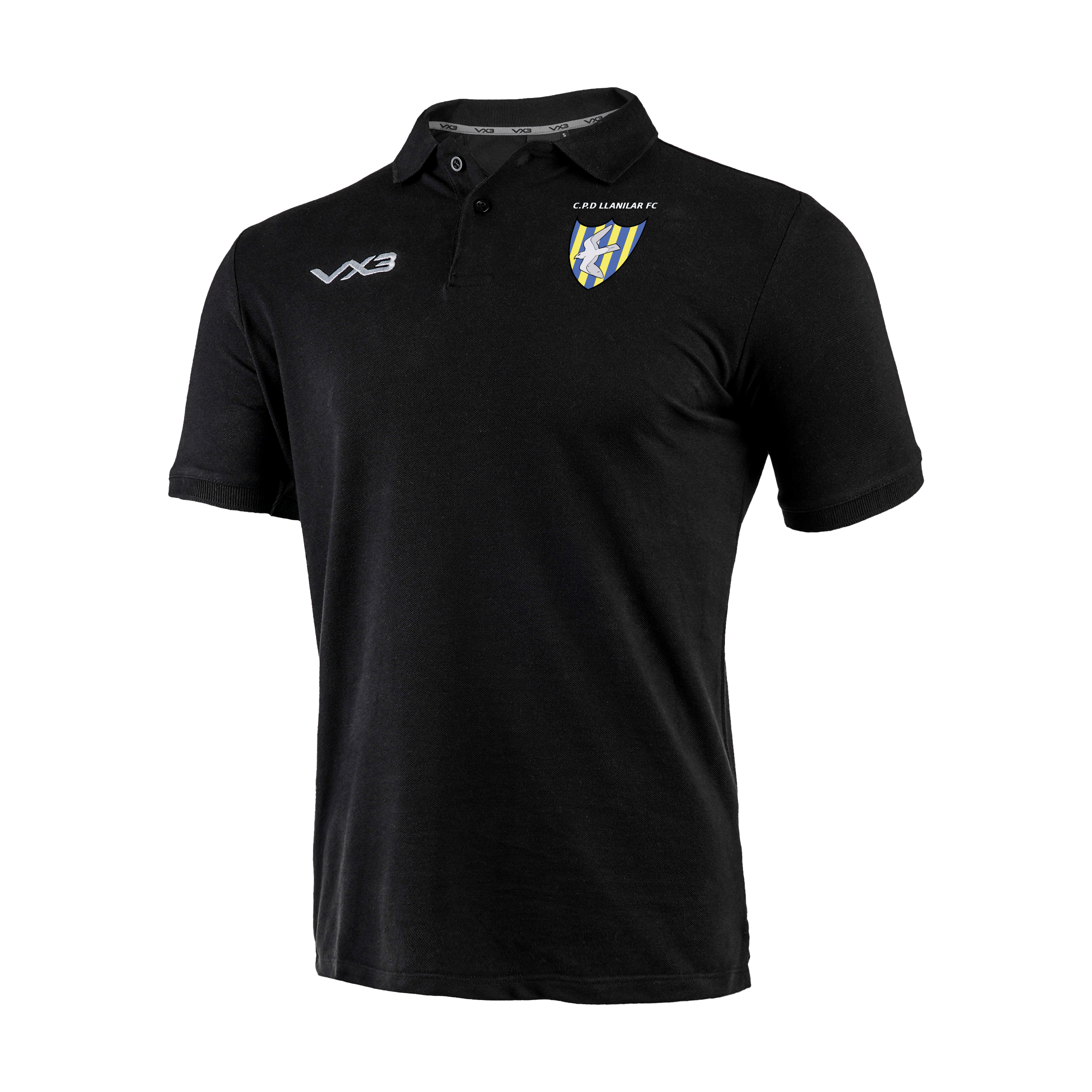 Llanilar FC Black Primus Polo Shirt