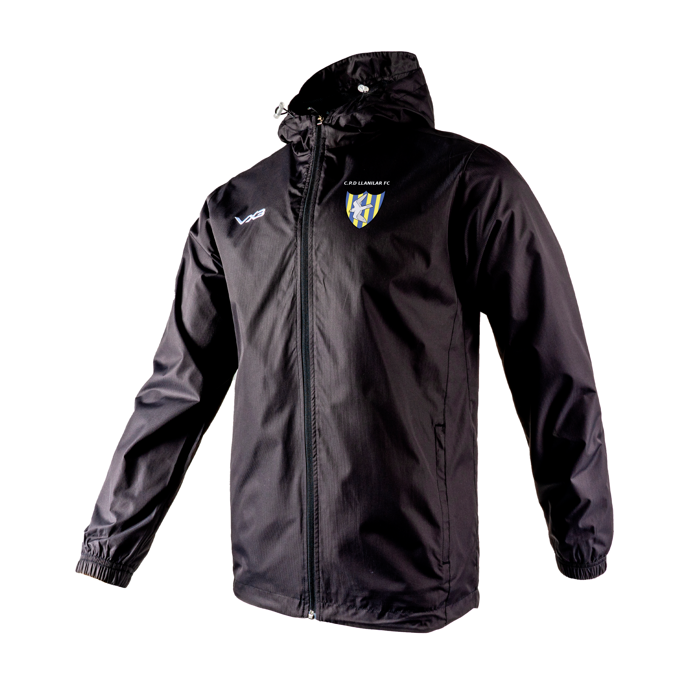 Llanilar FC Primus Youth Rain Jacket Black