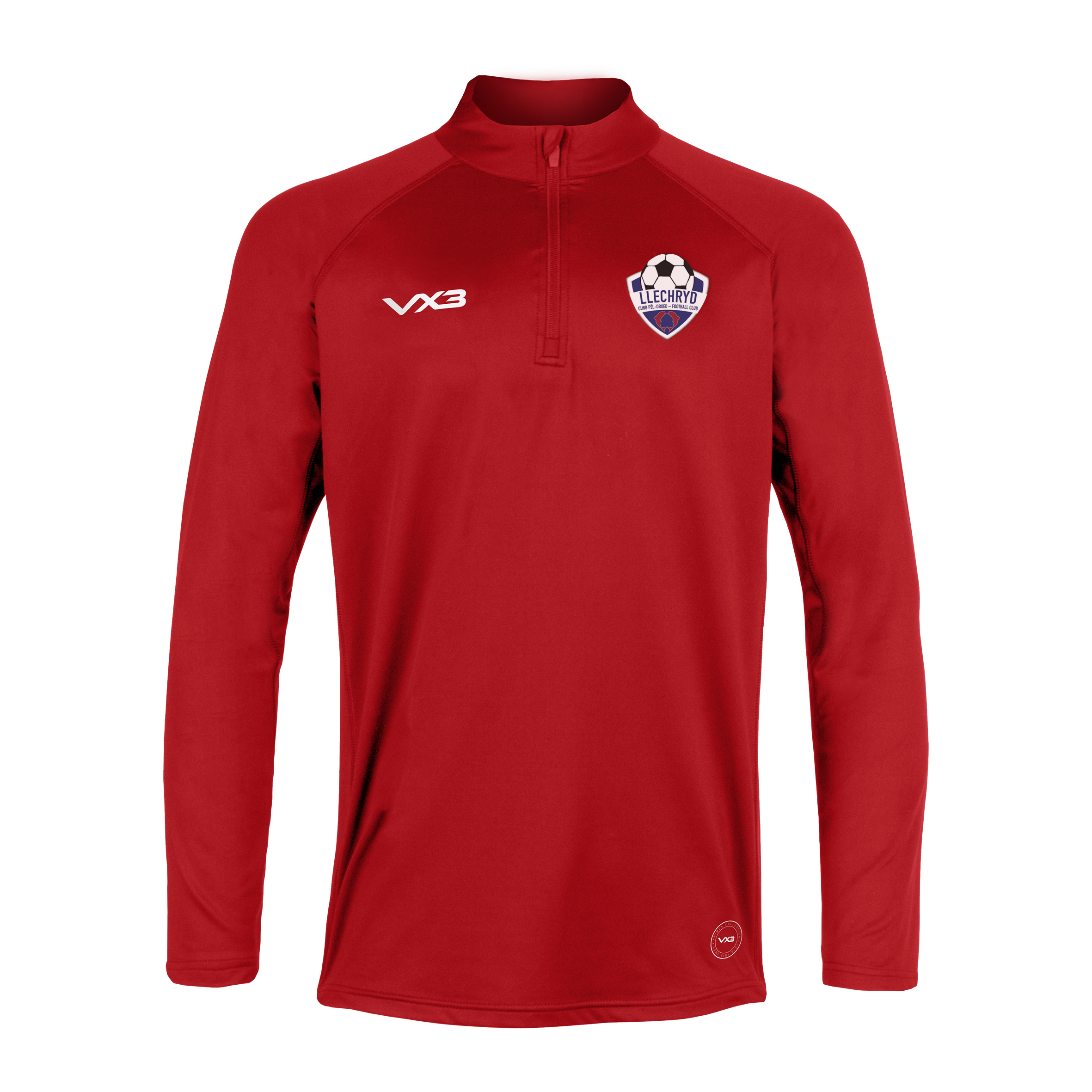 Llechryd FC Primus Youth Quarter Zip Red