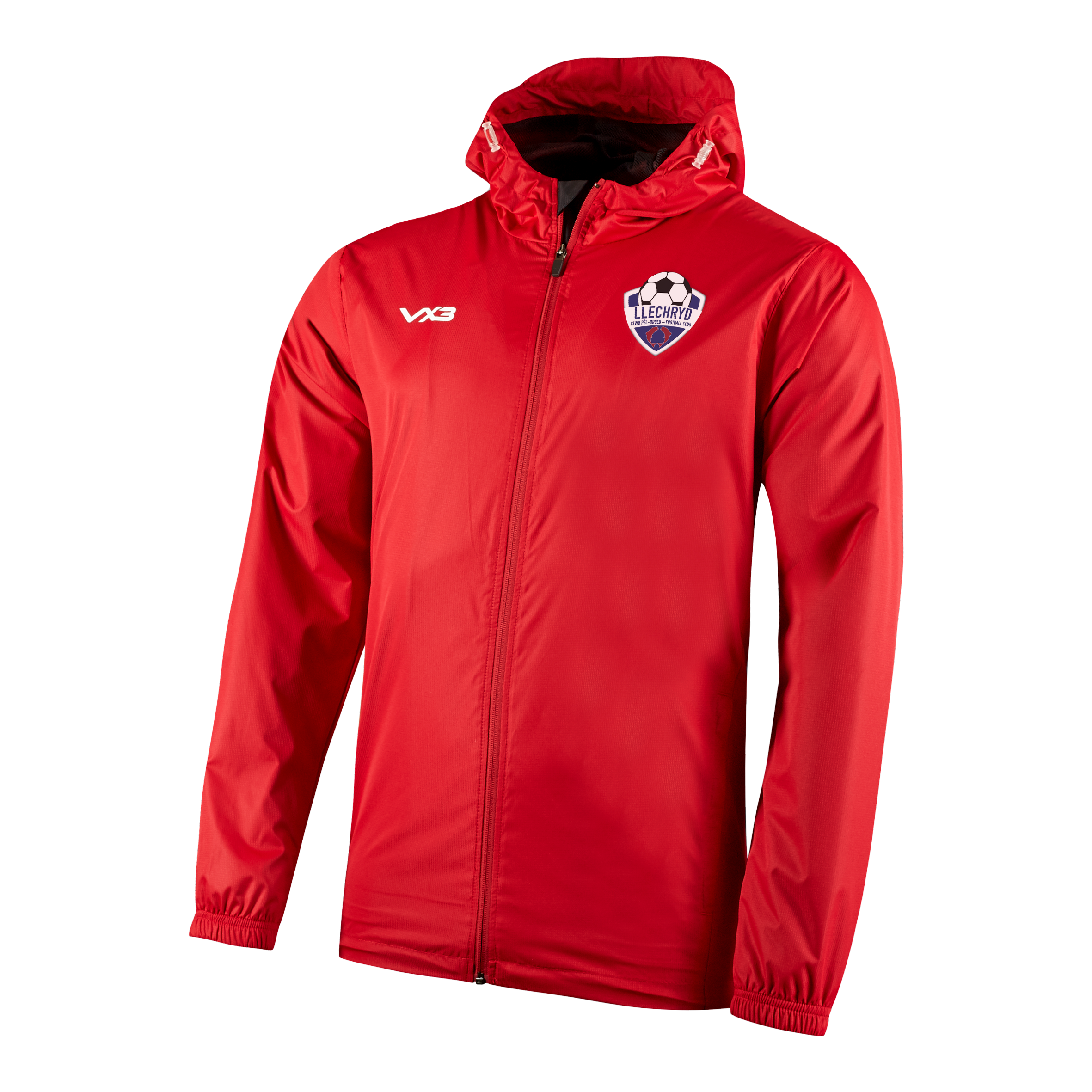 Llechryd FC Primus Rain Jacket Youth Red