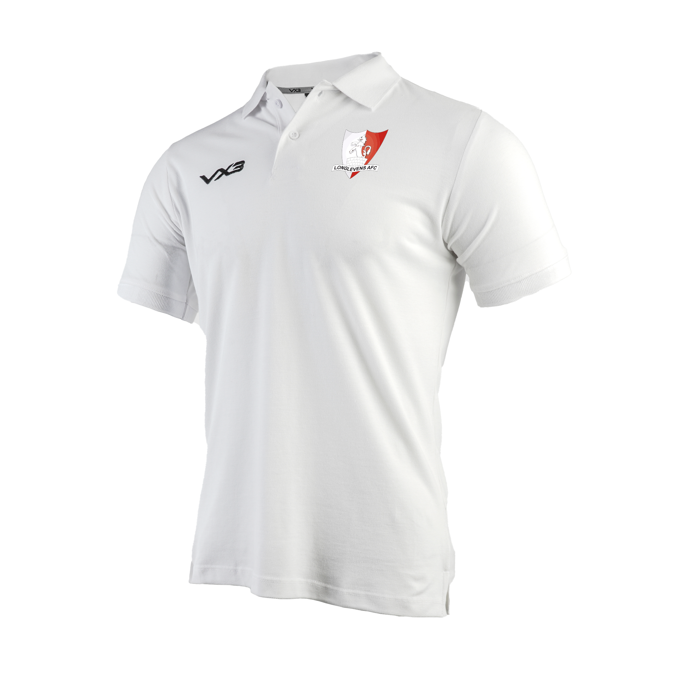 Longlevens AFC Primus Polo Shirt White