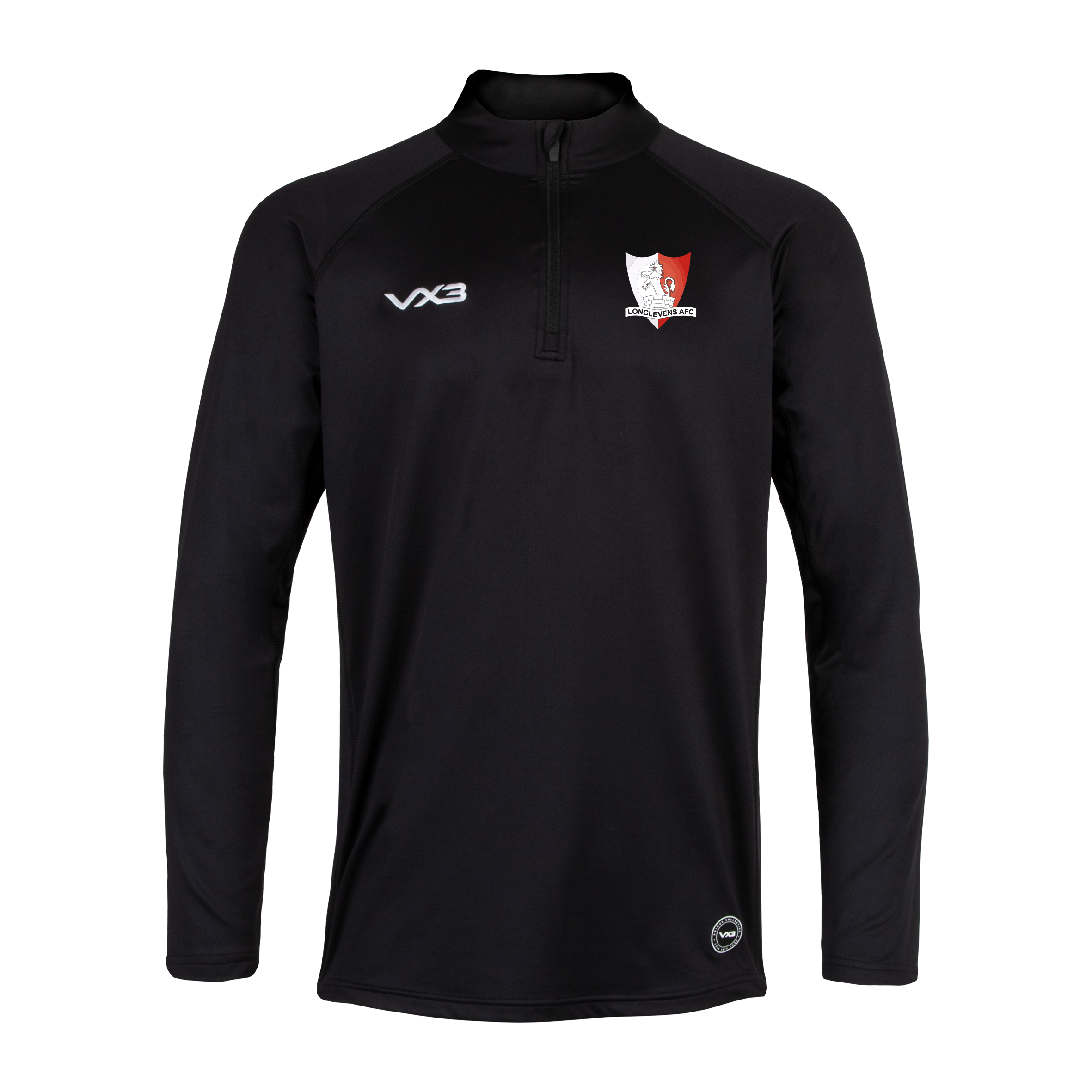 Longlevens AFC Primus Quarter Zip Black