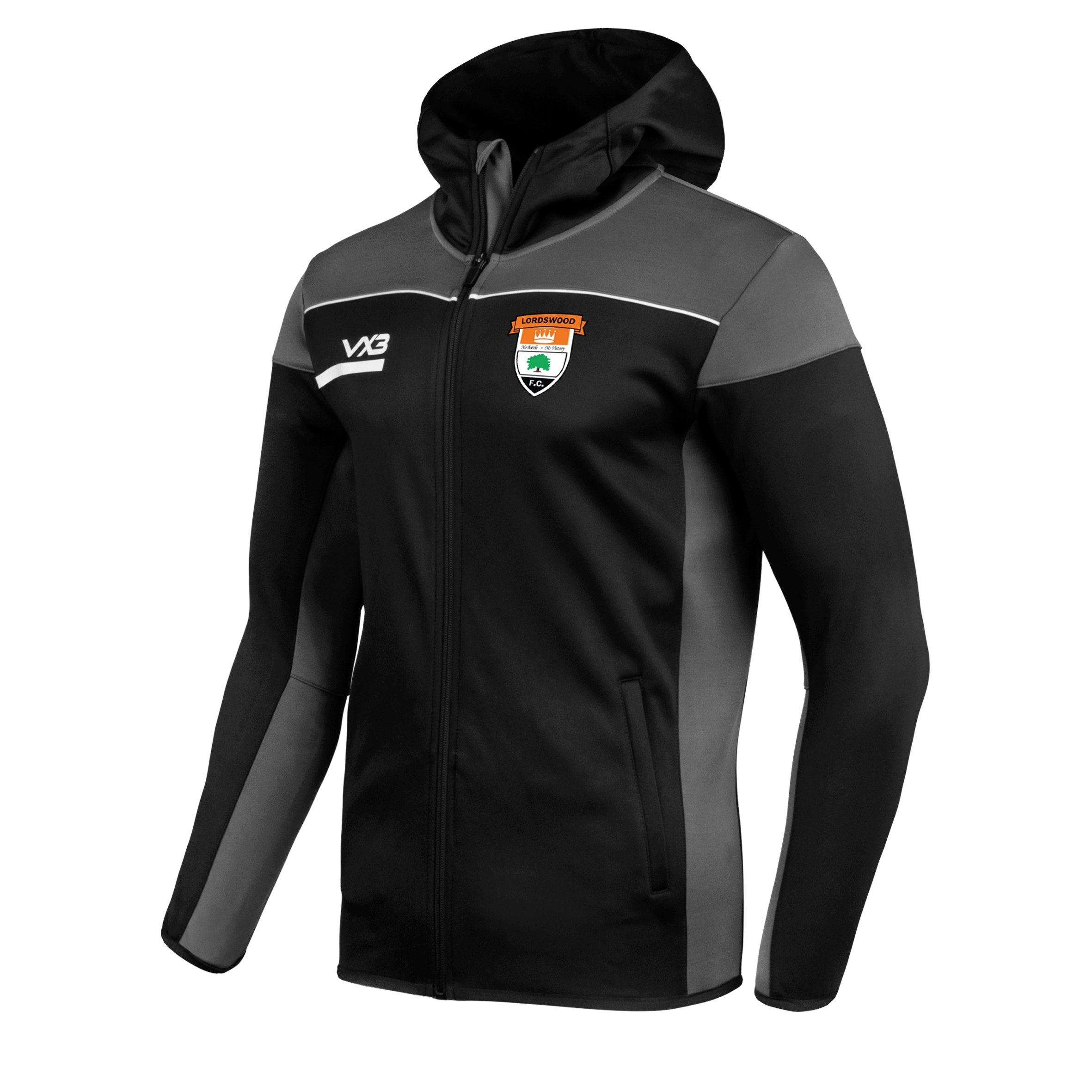 Lordswood FC Opus Zoodie - Black Grey