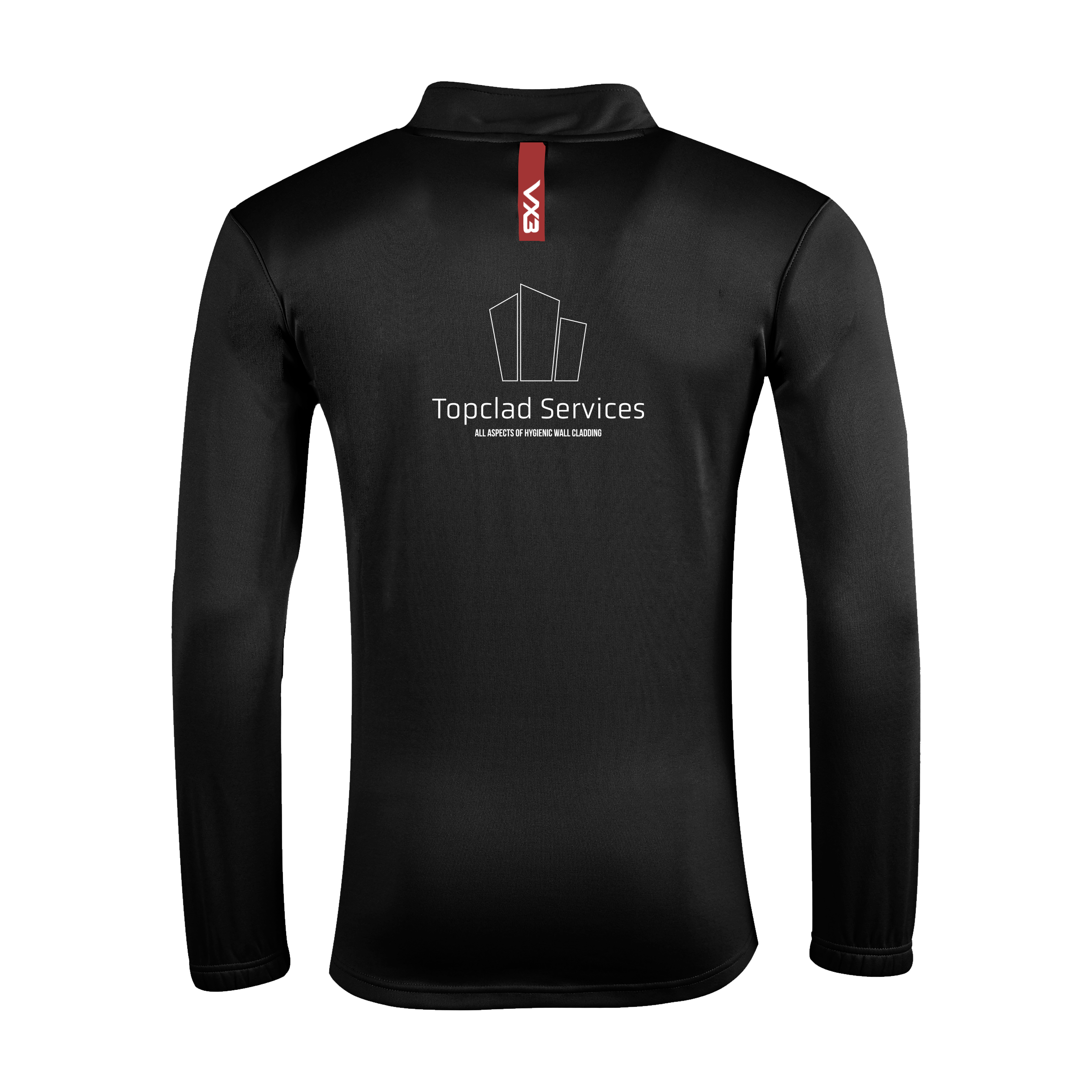 Lucas Cwmbran AFC Fortis Quarter Zip Sweat Black/Red