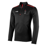 Lucas Cwmbran AFC Fortis Quarter Zip Sweat Black/Red