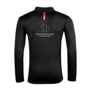 Lucas Cwmbran AFC Fortis Youth Quarter Zip Sweat Black/Red