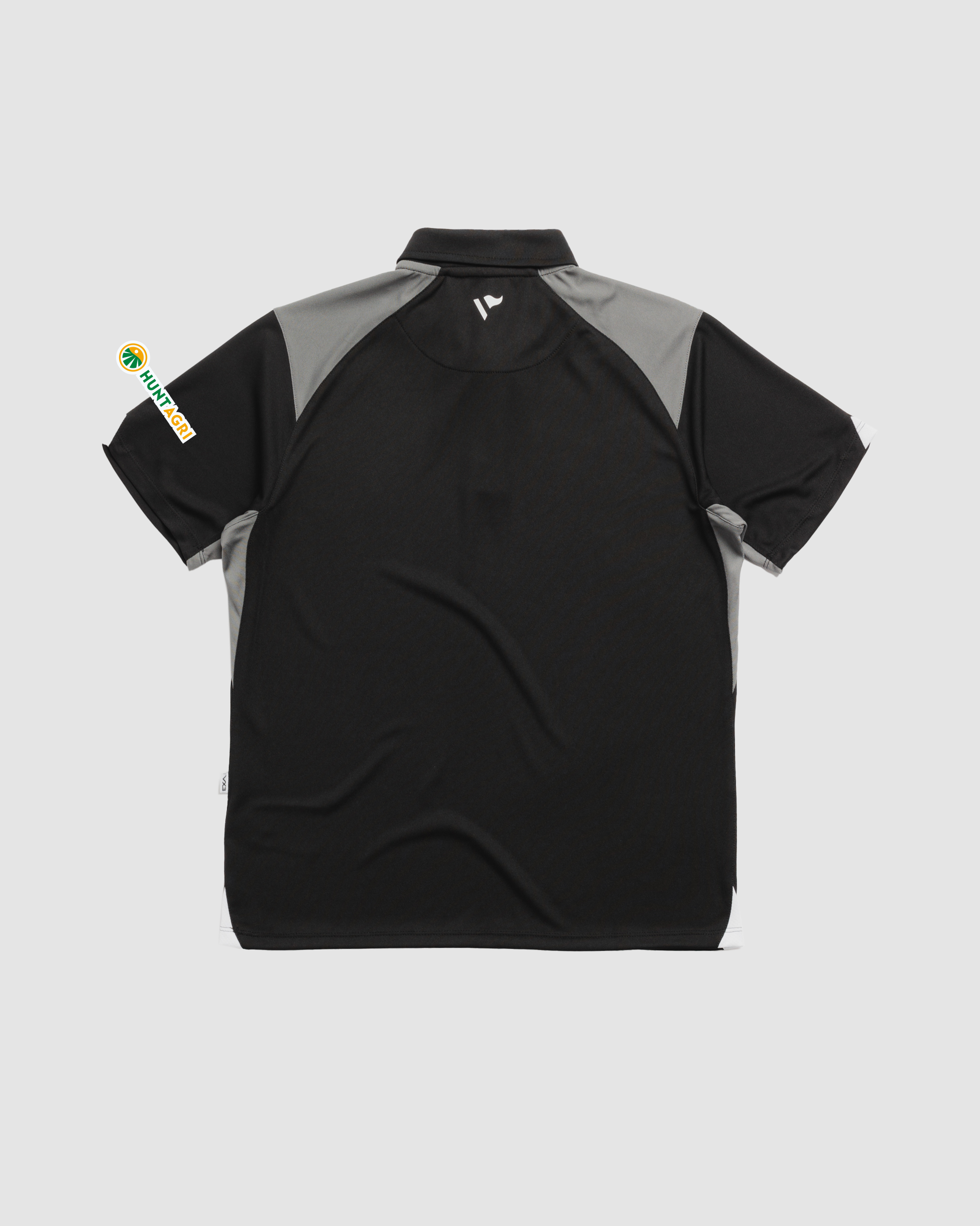 Lydney RFC Vertex Polo -Black/Grey/White