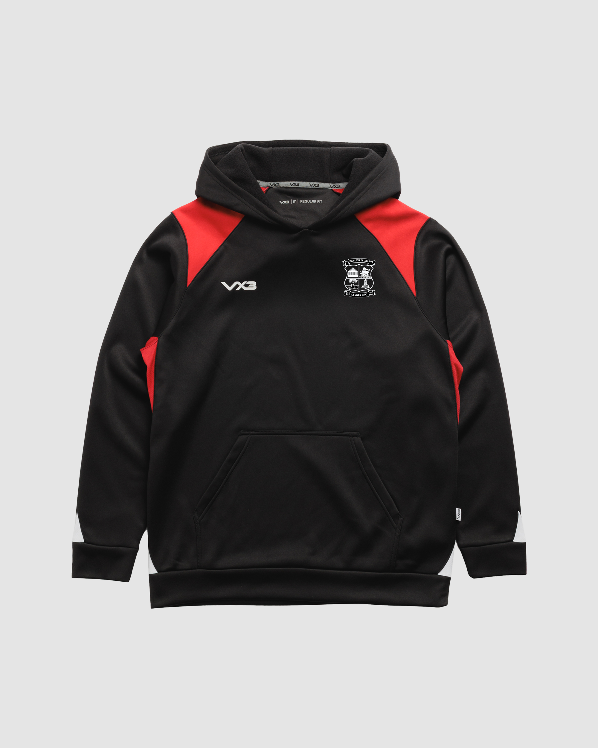 Lydney RFC Vertex Hoodie -Black/Red/White