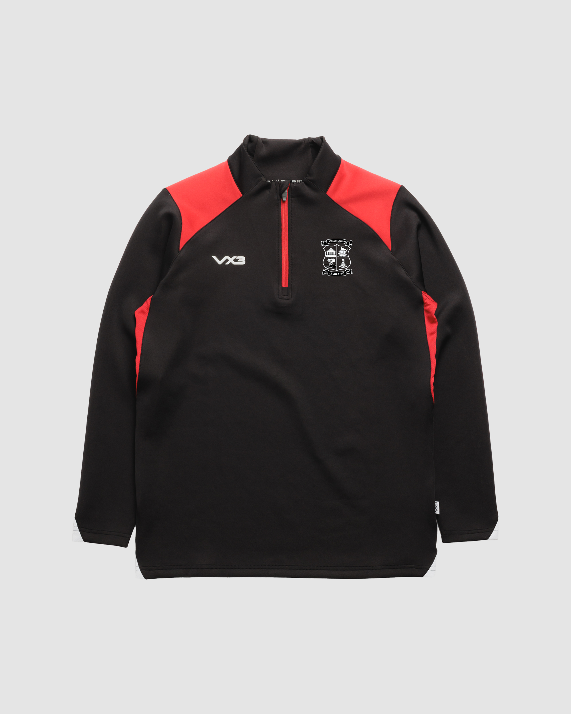 Lydney RFC Vertex Quarter Zip -Black/Red/White