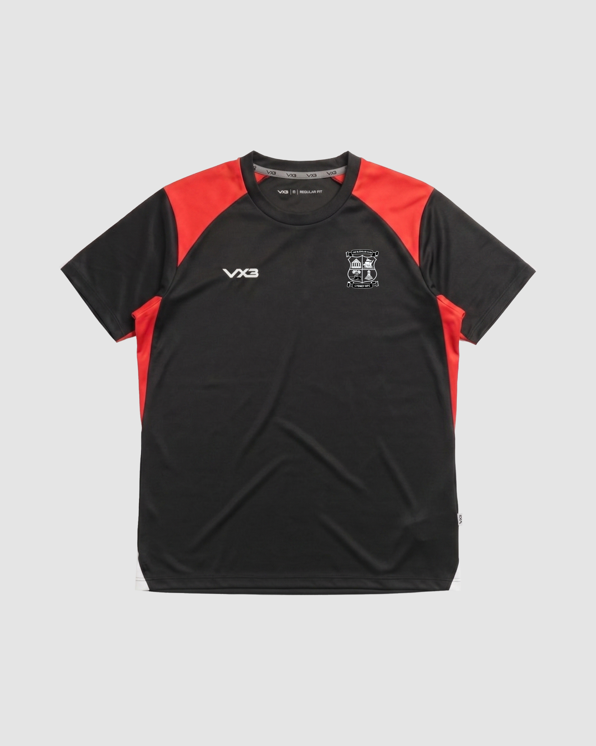 Lydney RFC Vertex Youth Tee -Black/Red/White