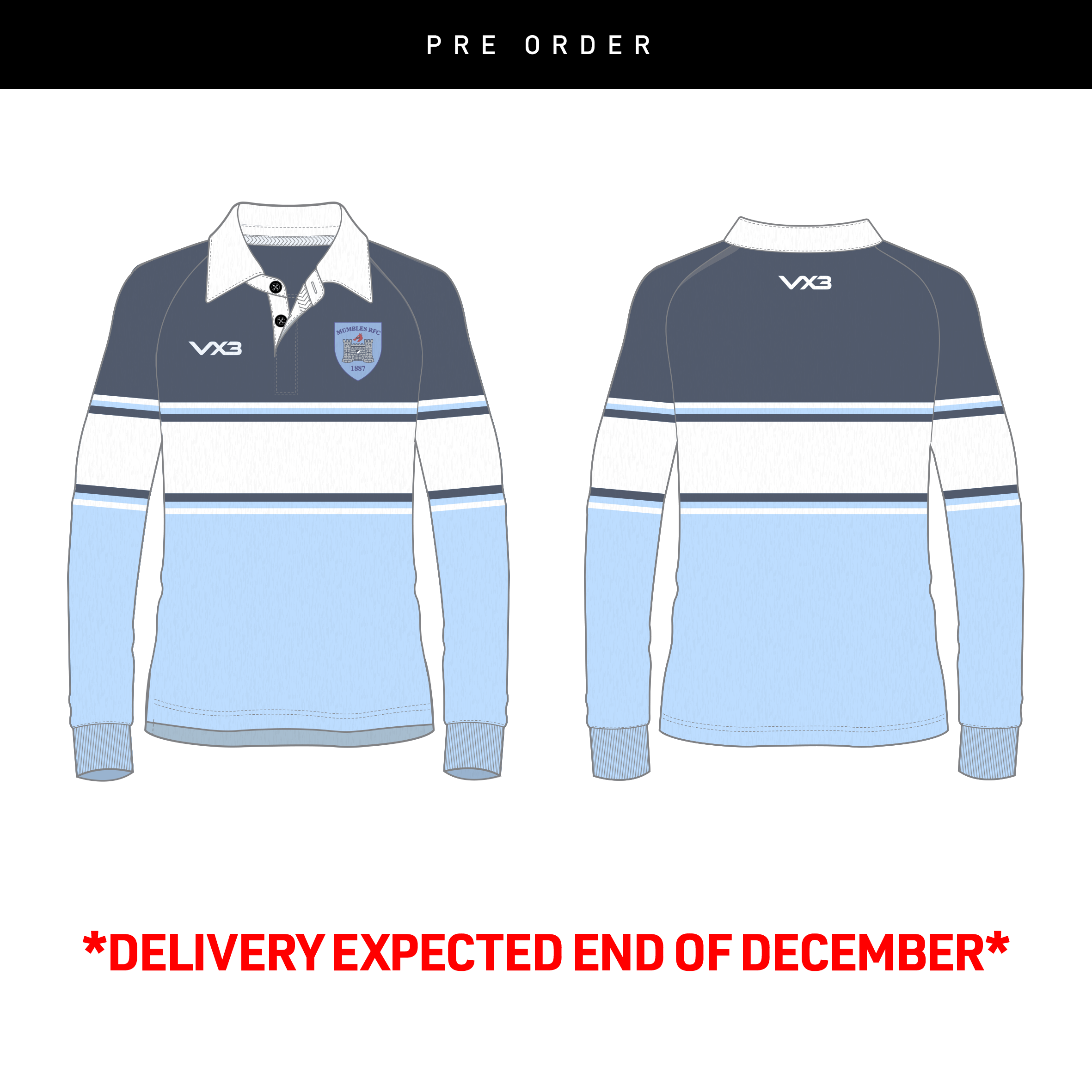 MUMBLES RFC LS HERITAGE JERSEY
