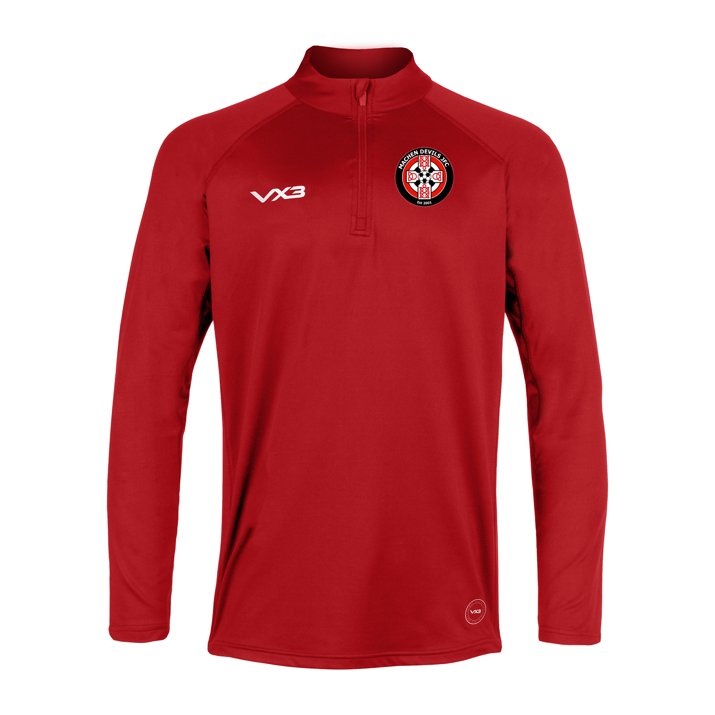 Machen Devils FC Primus Quarter Zip Red