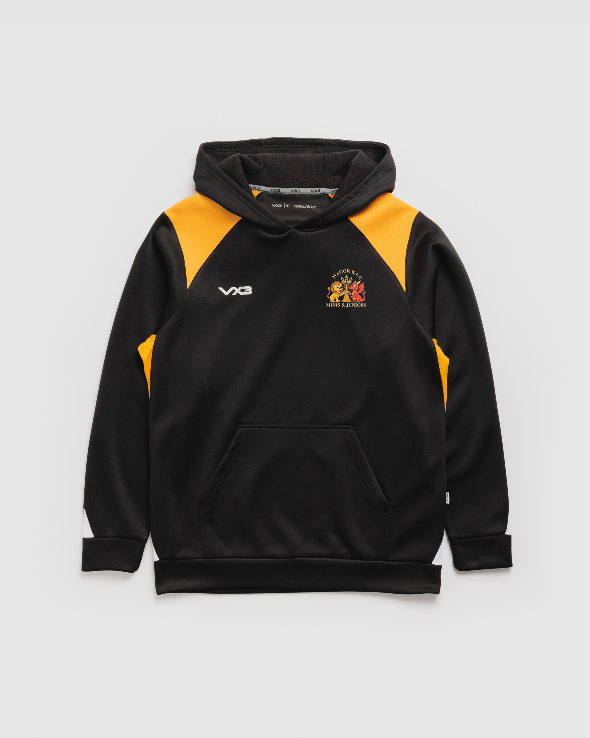 Magor RFC Minis Vertex Hoodie -Black/Amber/White