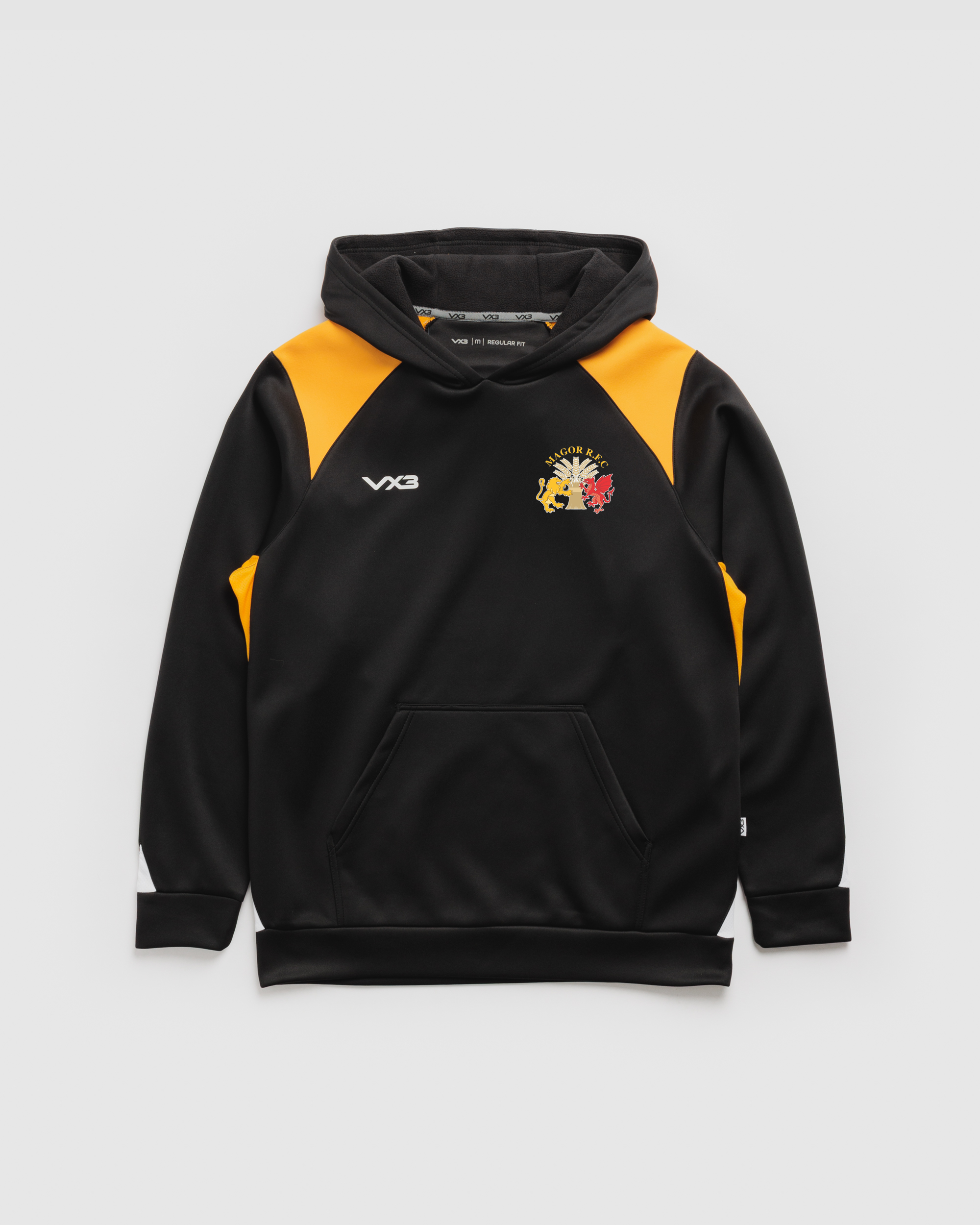 Magor RFC Vertex Hoodie -Black/Amber/White
