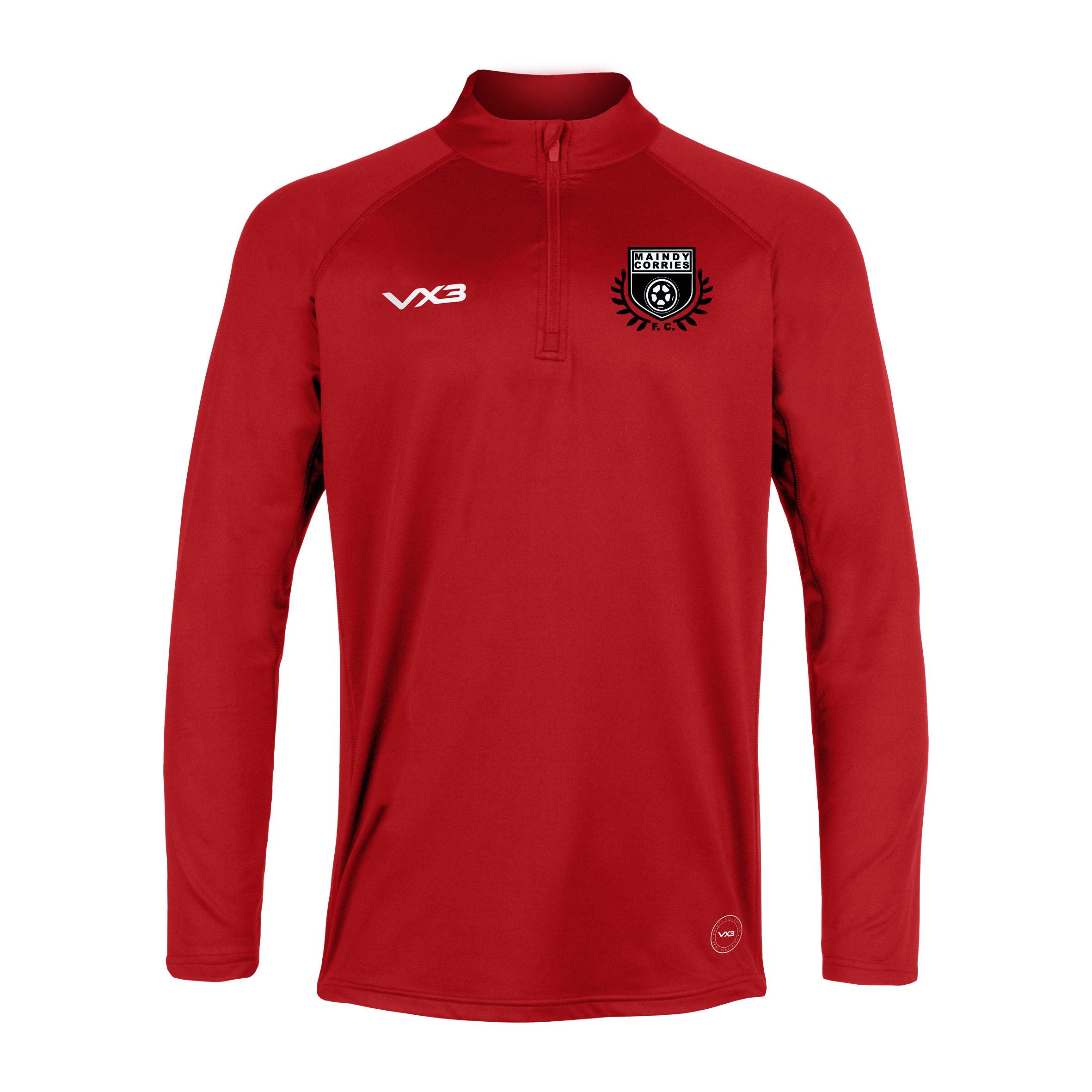 Maindy Corries FC Primus Quarter Zip Red