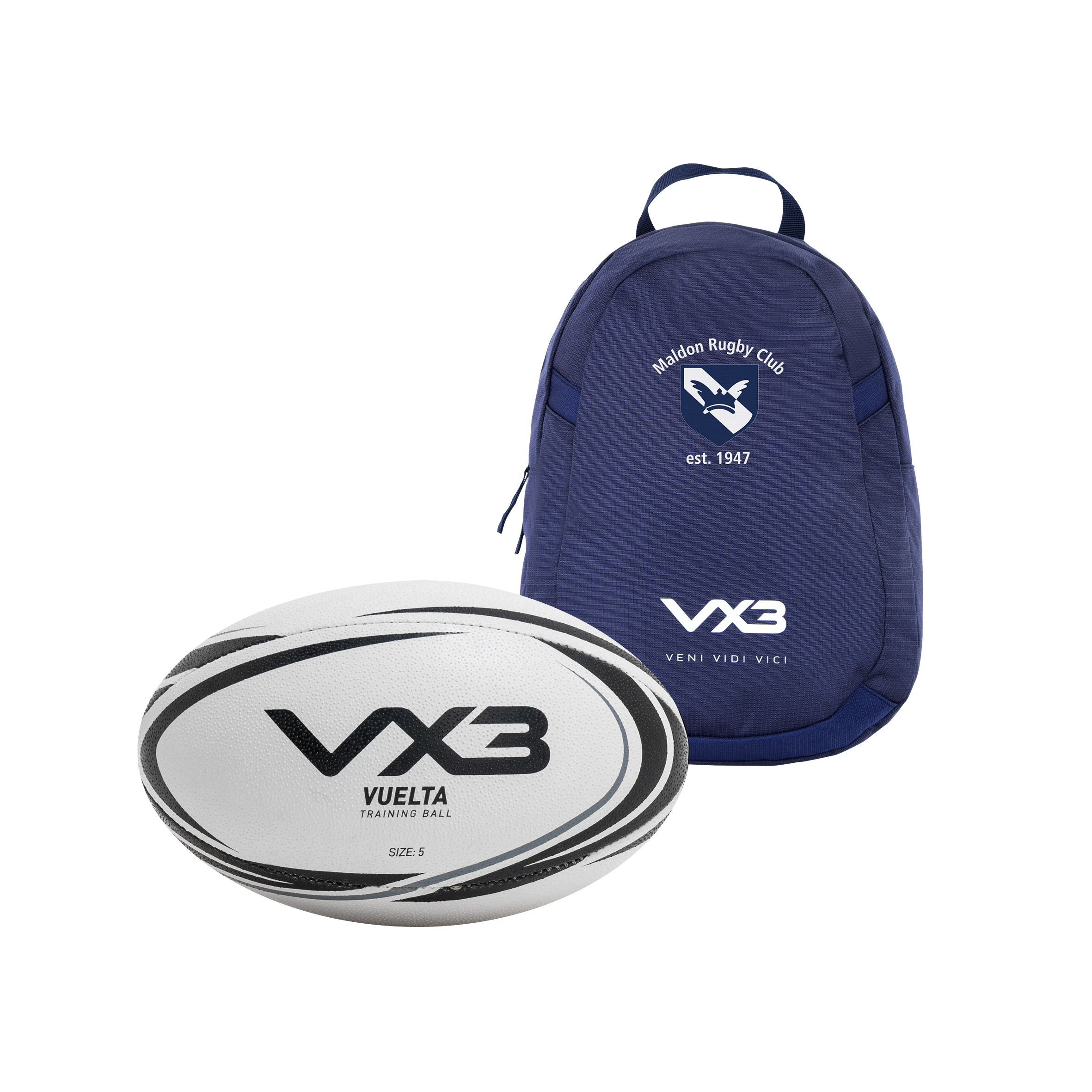 Maldon RFC Performance Boot Bag/Rugby Ball Bundle