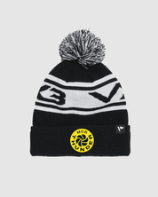 Manchester Thunder Waffle Bobble Hat Black/White