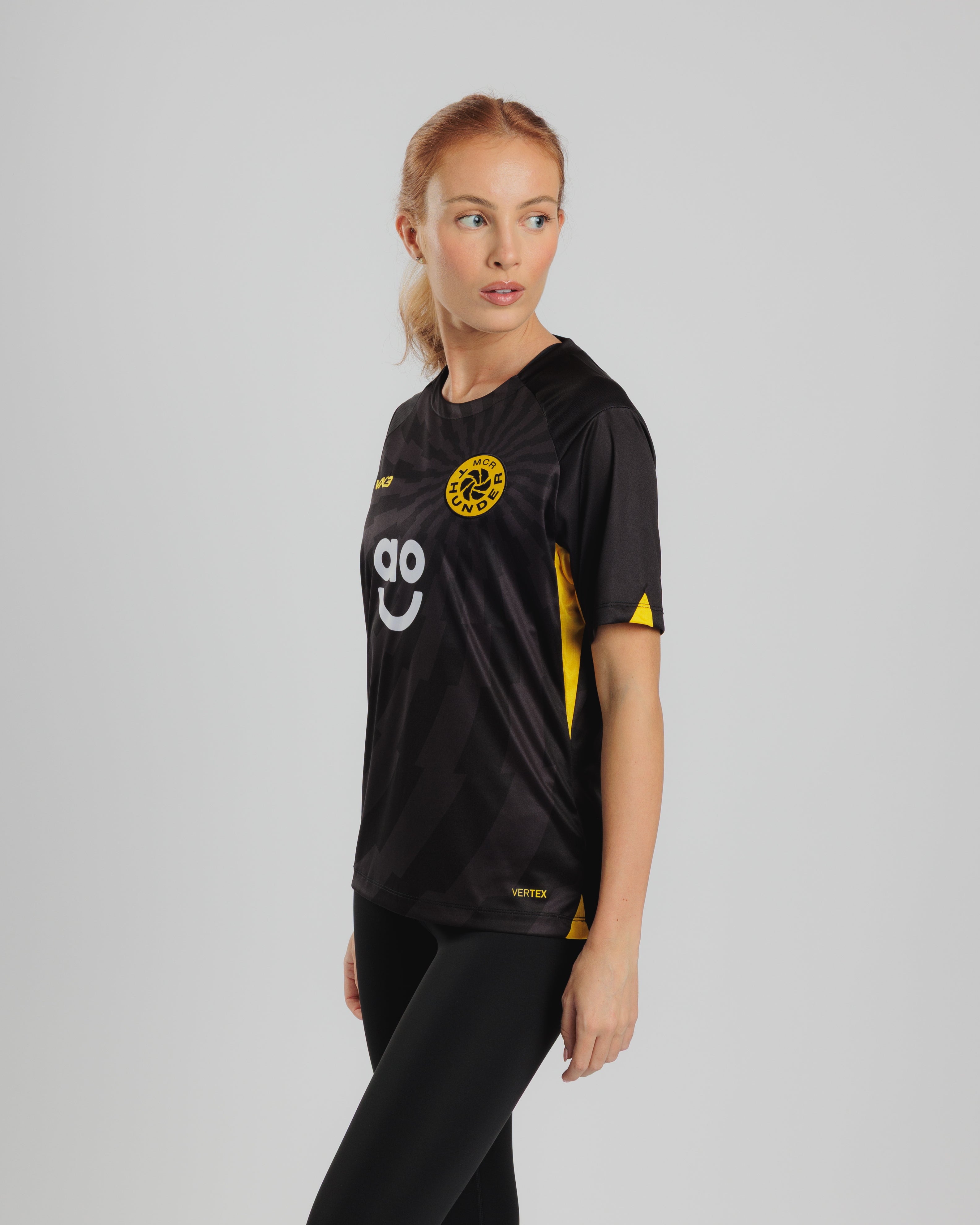 Manchester Thunder 2026 Training Tee WOMENS Black/Yellow
