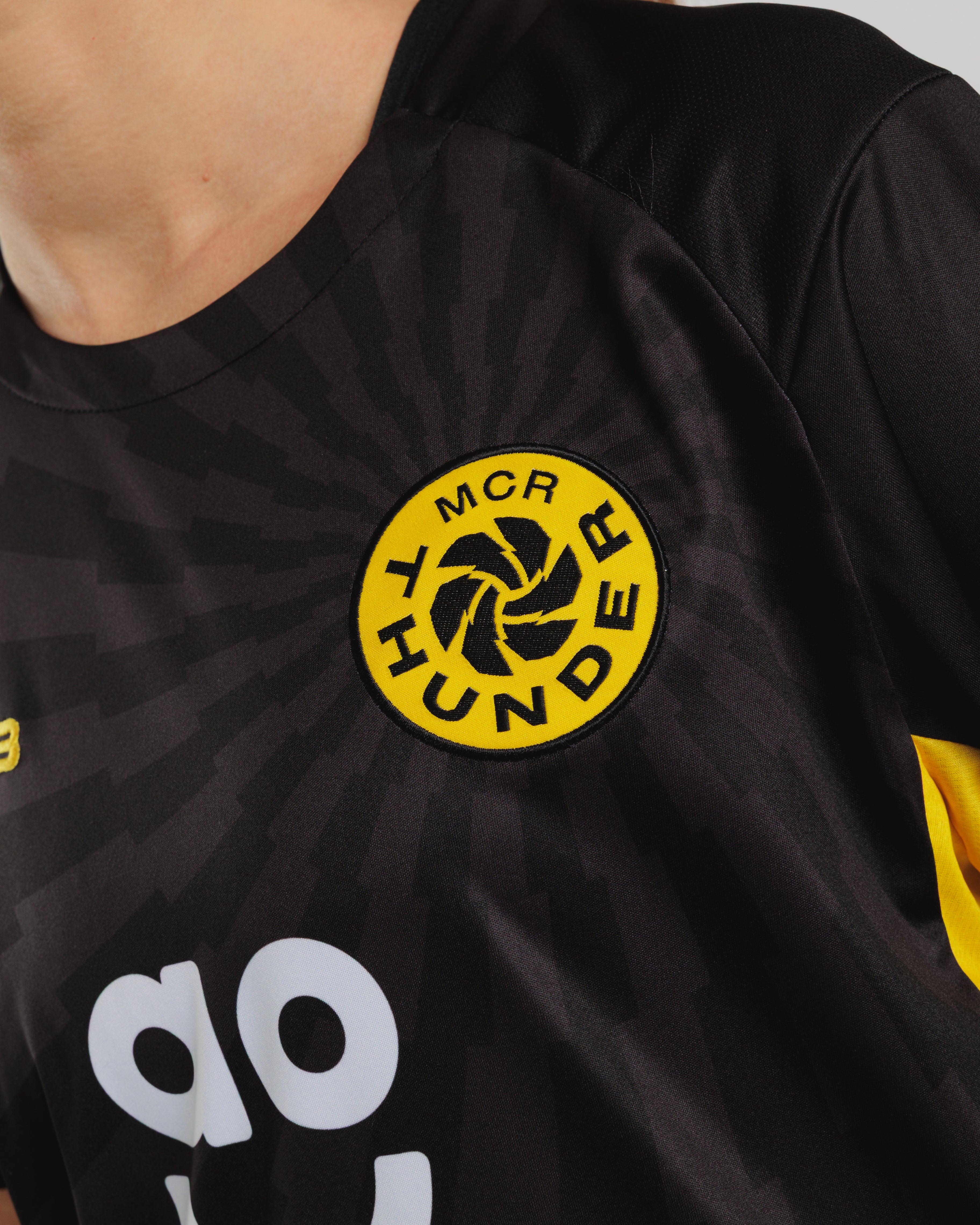 Manchester Thunder 2026 Training Tee WOMENS Black/Yellow