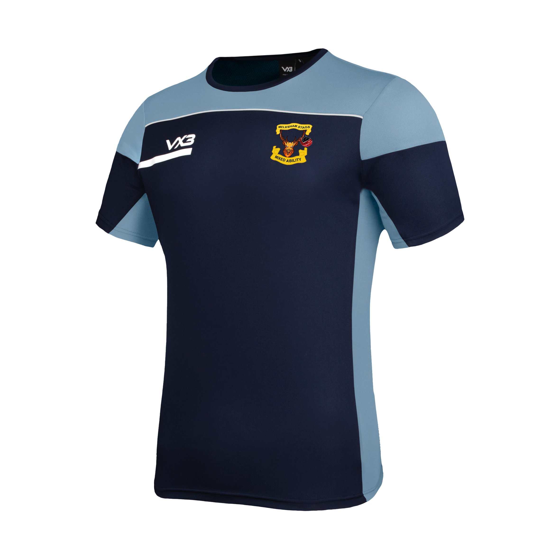 Melksham RFC - Mixed Ability Opus Tee Youth - Navy Sky