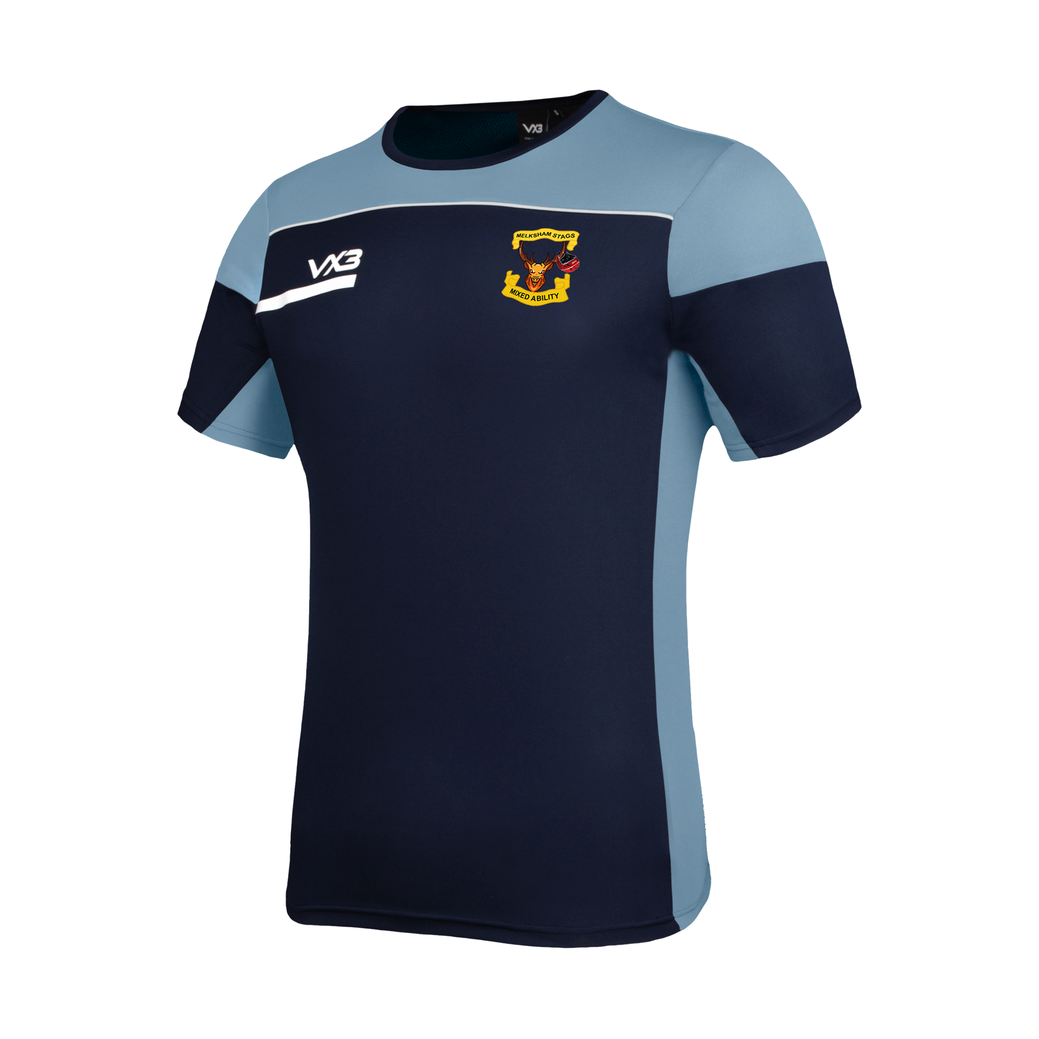 Melksham RFC - Mixed Ability Opus Tee Youth - Navy Sky