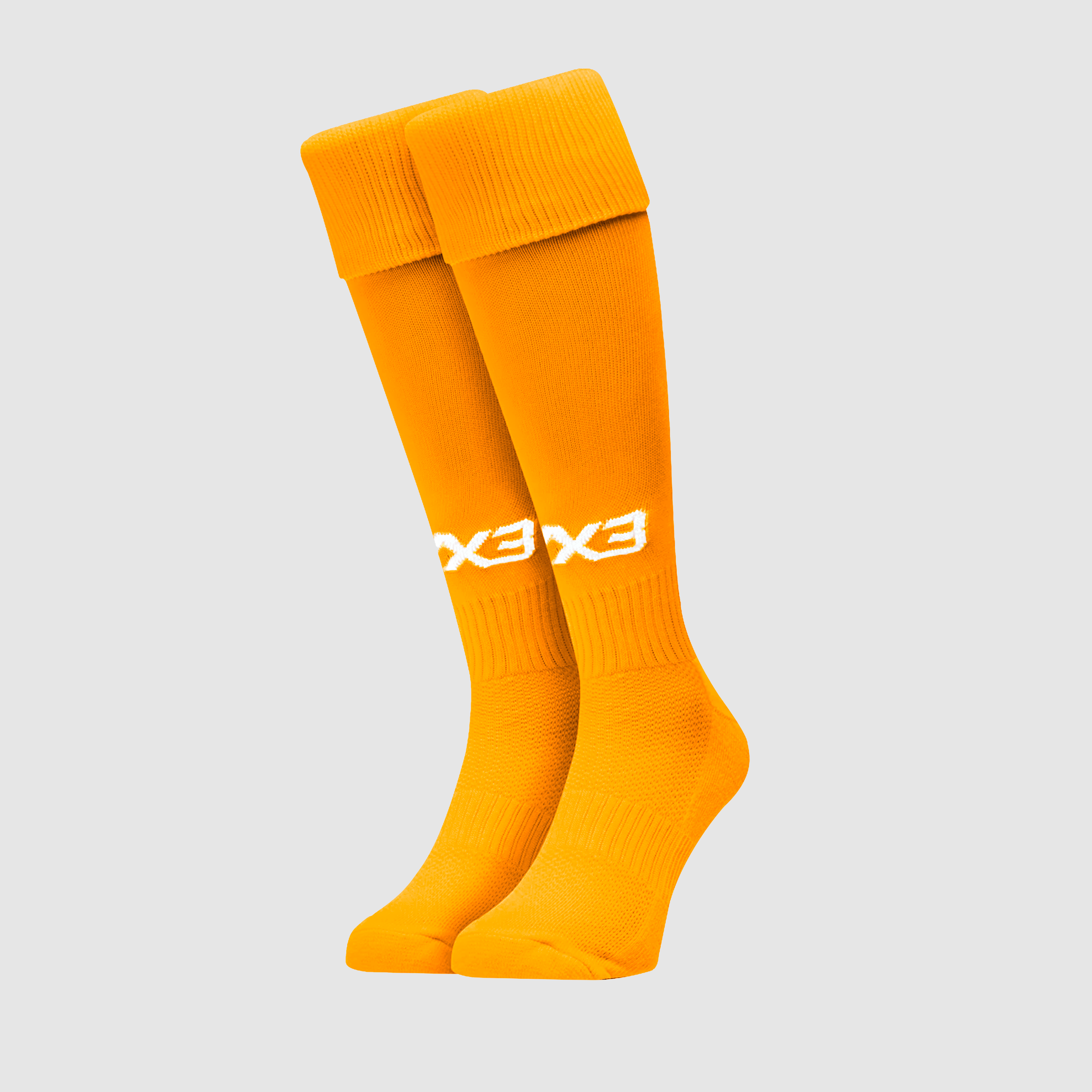 Adults Plain Playing Socks Amber