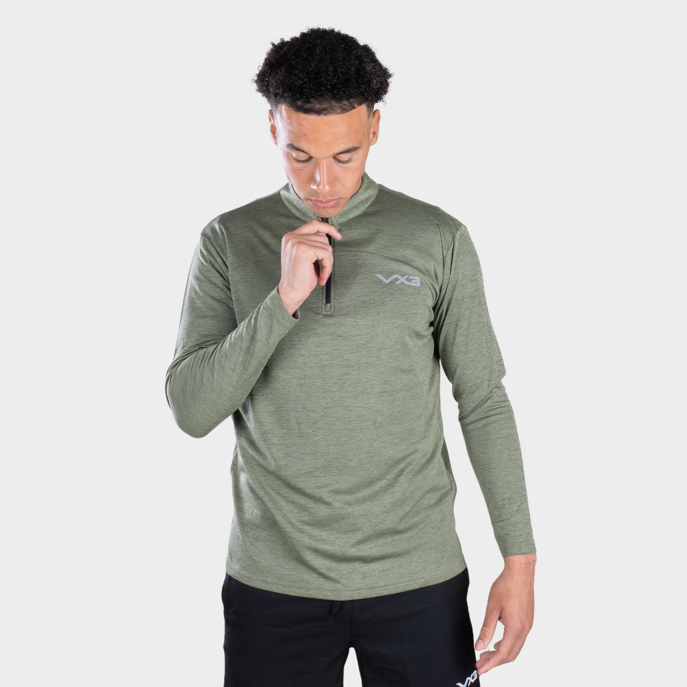 Ignis Lightweight Half Zip Mens Olive