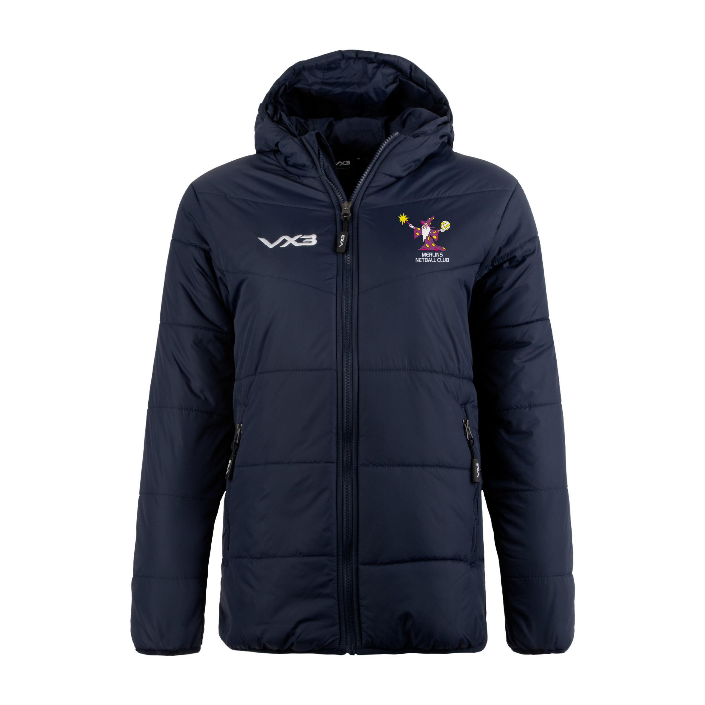 Merlins Netball Lorica Quilted Jacket Ladies