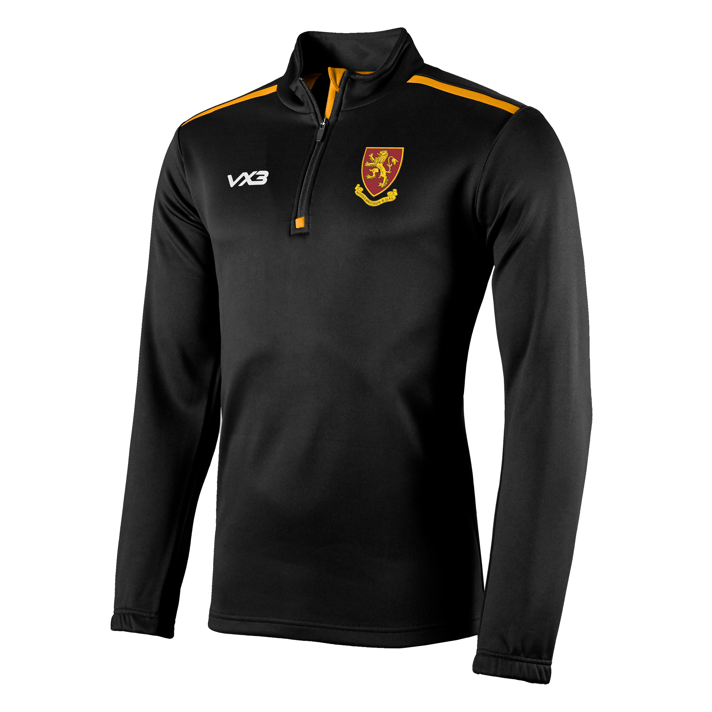 Middlesbrough RUFC Black Fortis Youth Quarter Zip Sweat